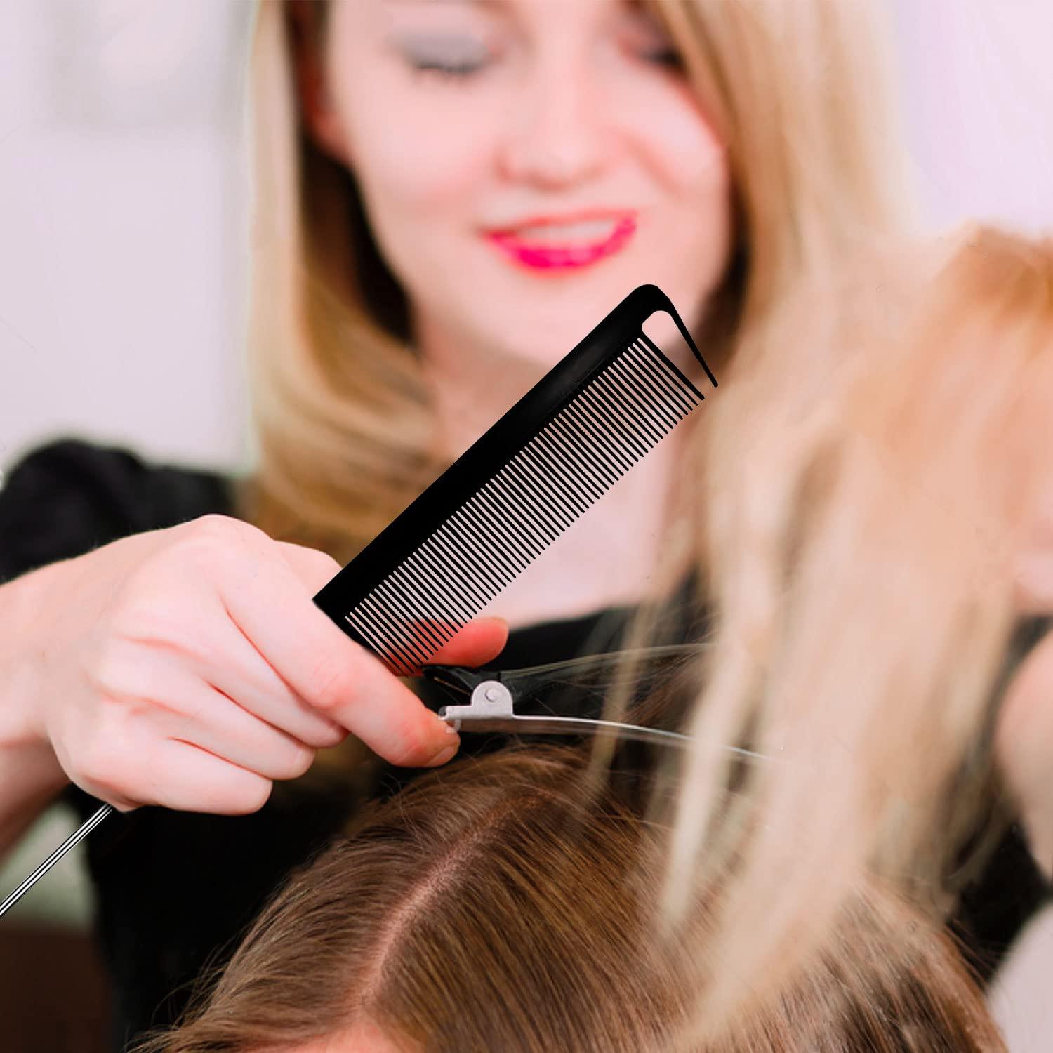 Juego de 5 Cepillos Desenredantes Nylon - Negro - 200g