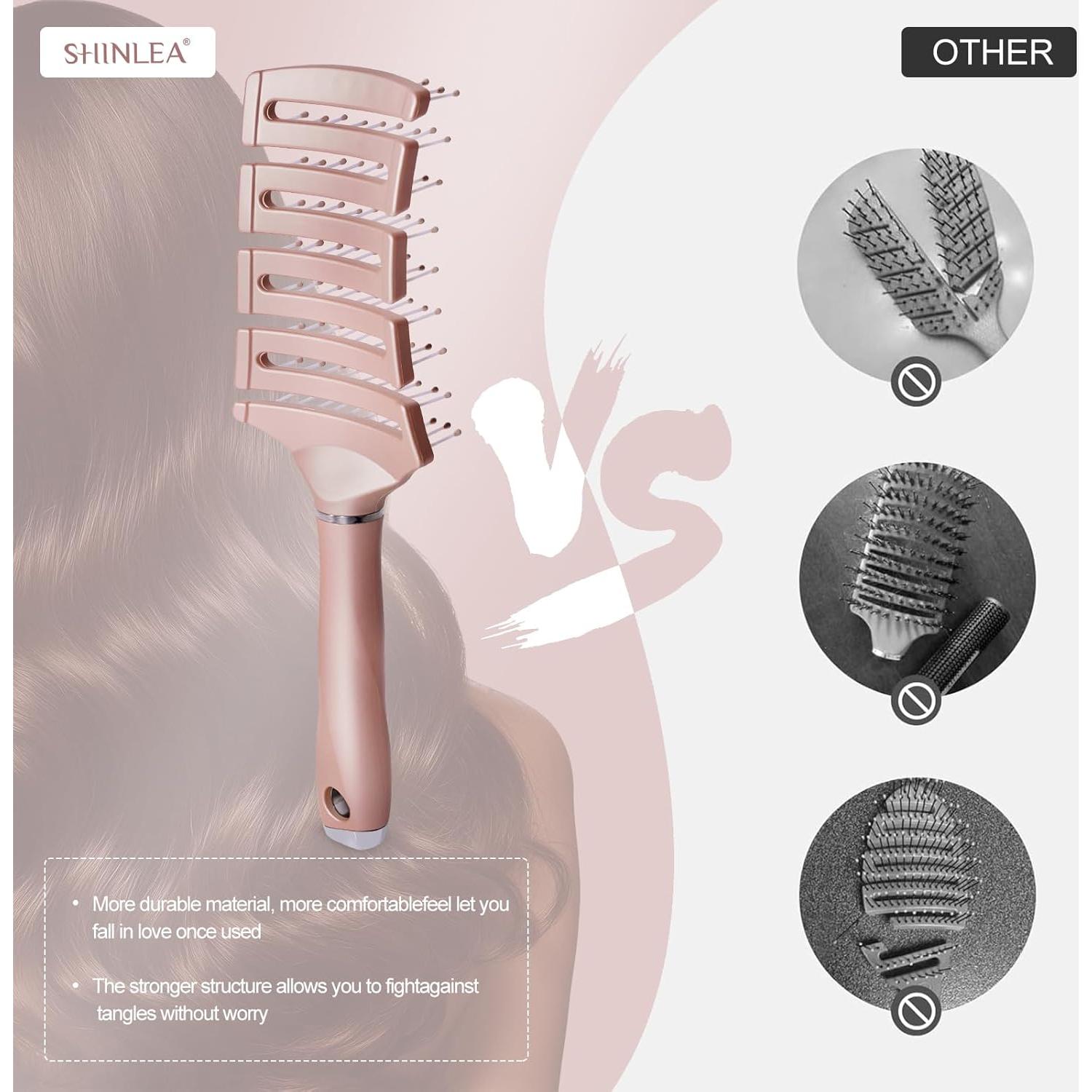 Cepillo Desenredante Ventilado SHINLEA para Cabello Húmedo