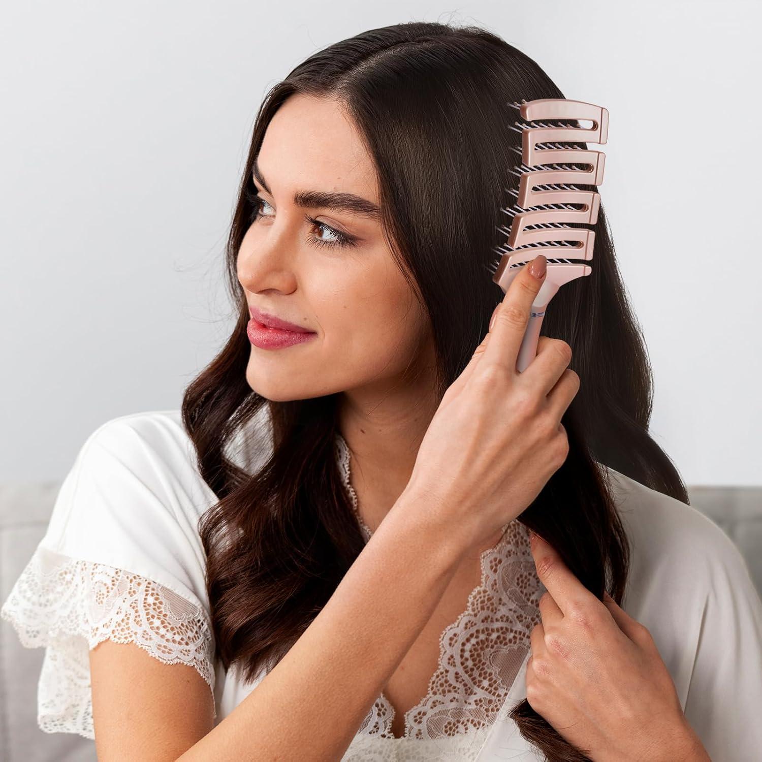 Cepillo Desenredante Ventilado SHINLEA para Cabello Húmedo