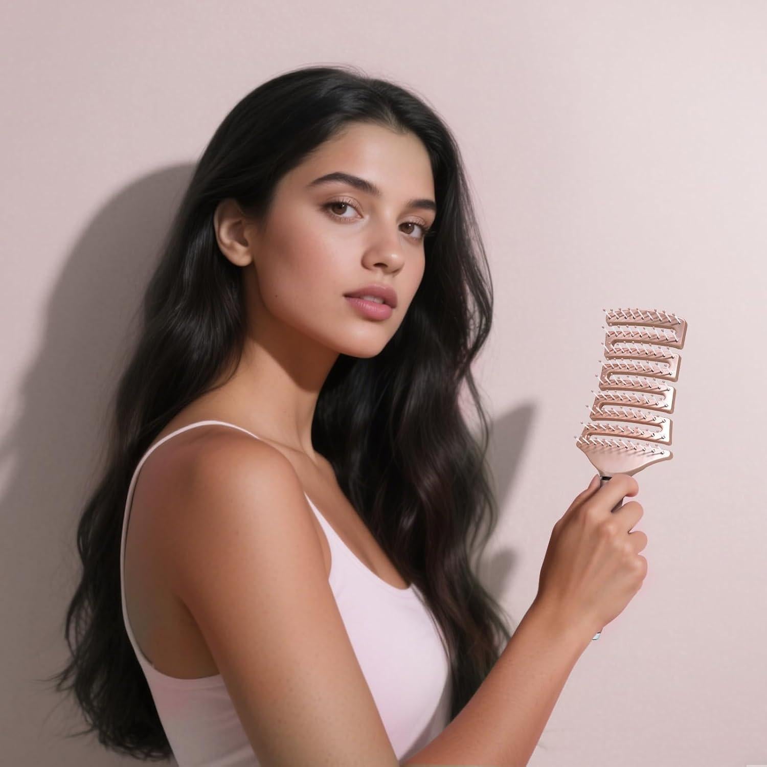 Cepillo Desenredante Ventilado SHINLEA para Cabello Húmedo