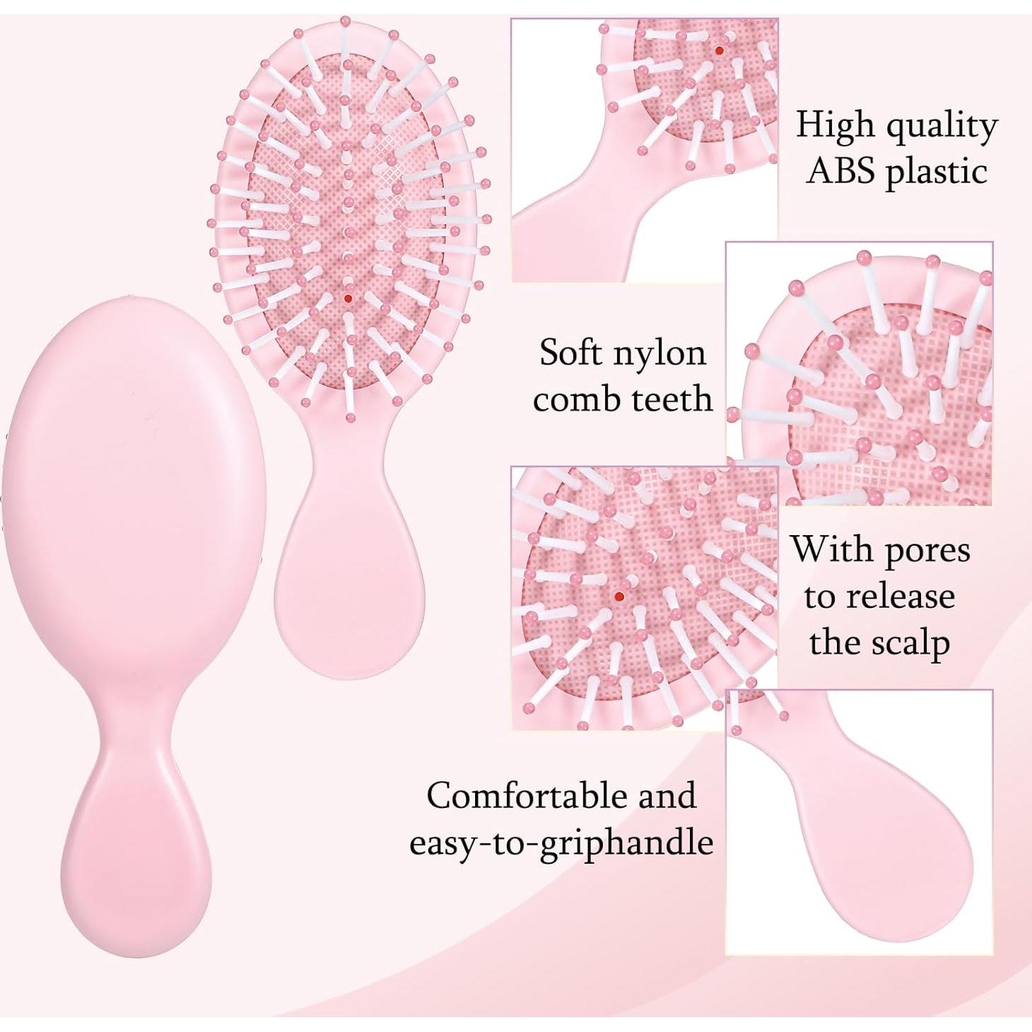 3 Piezas Cepillo Mini Desenredante Wanmu para Cabello