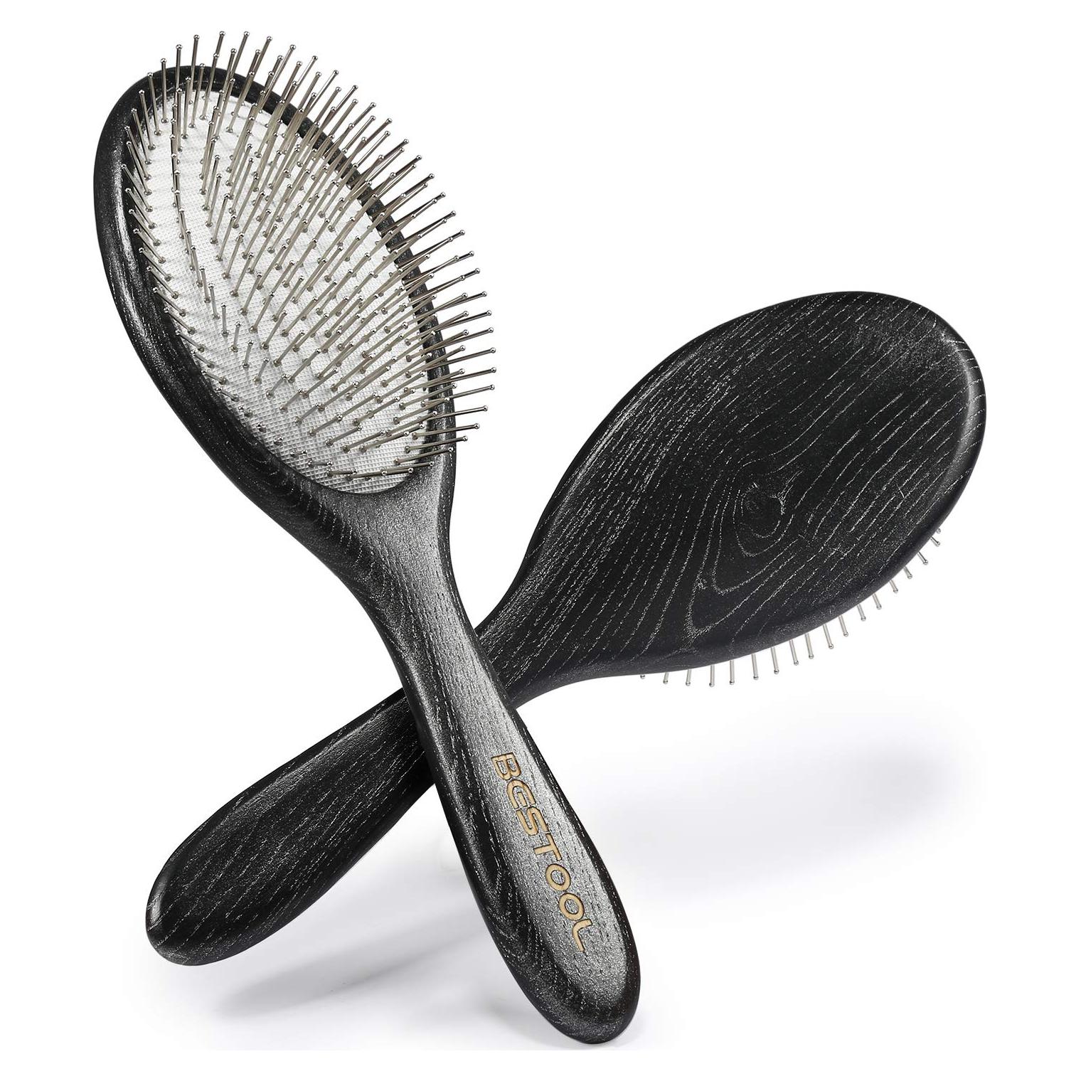 Cepillo Desenredante Paddle BESTOOL con Cerditas Metálicas 18cm