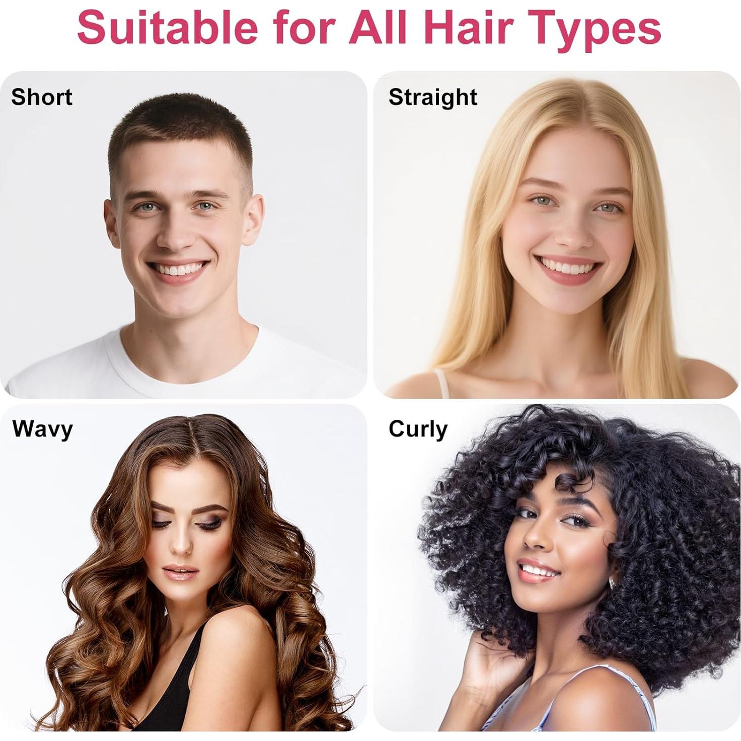 Cepillo Definidor de Rizos Weldilgit Rosa - Suave y Desenredante