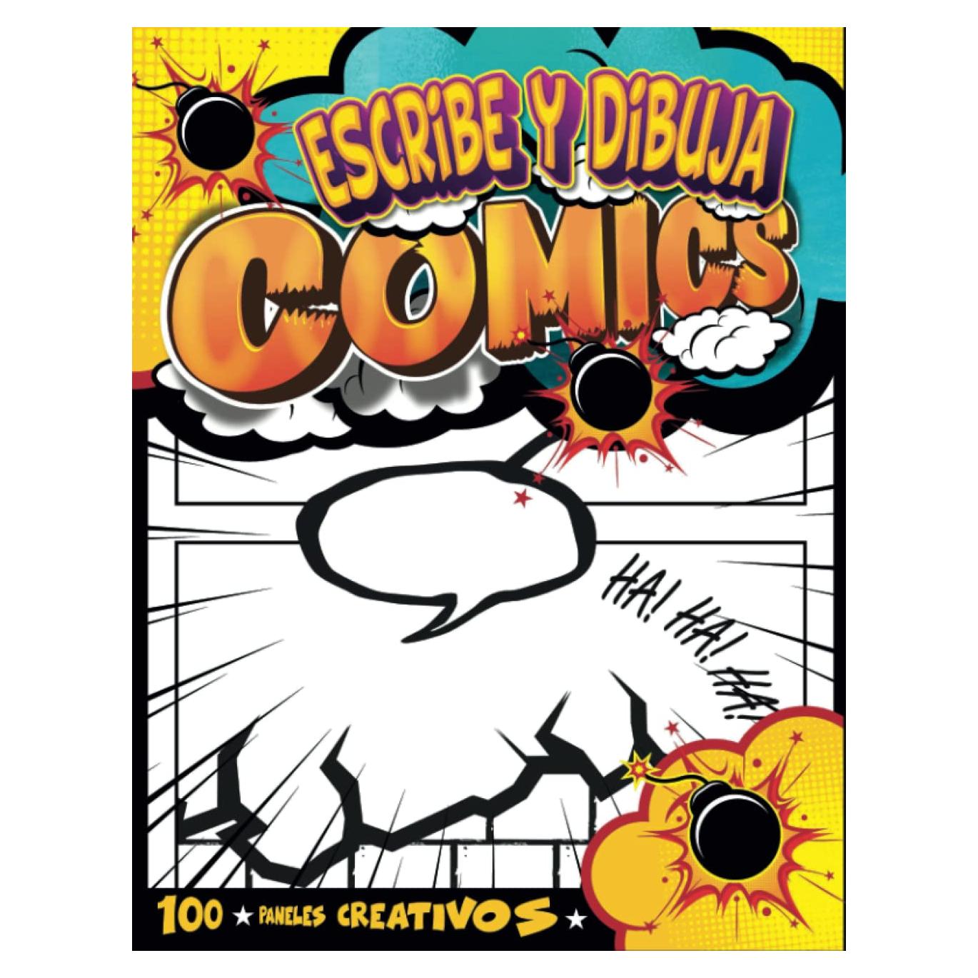 Cuaderno de Cómics en Blanco 100 Tableros A4 Tapa Blanda