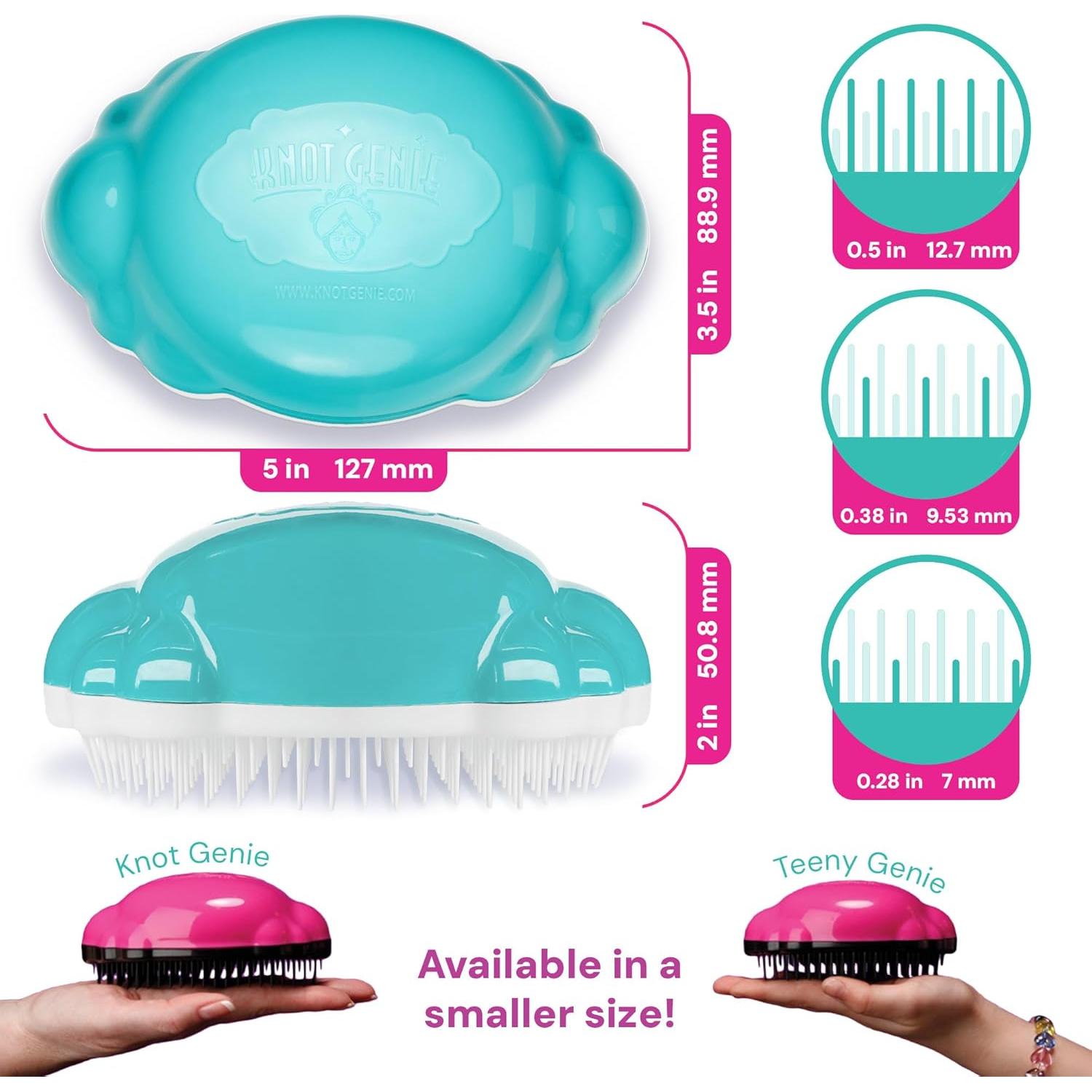Cepillo Desenredante Knot Genie Teeny Azul para Niños