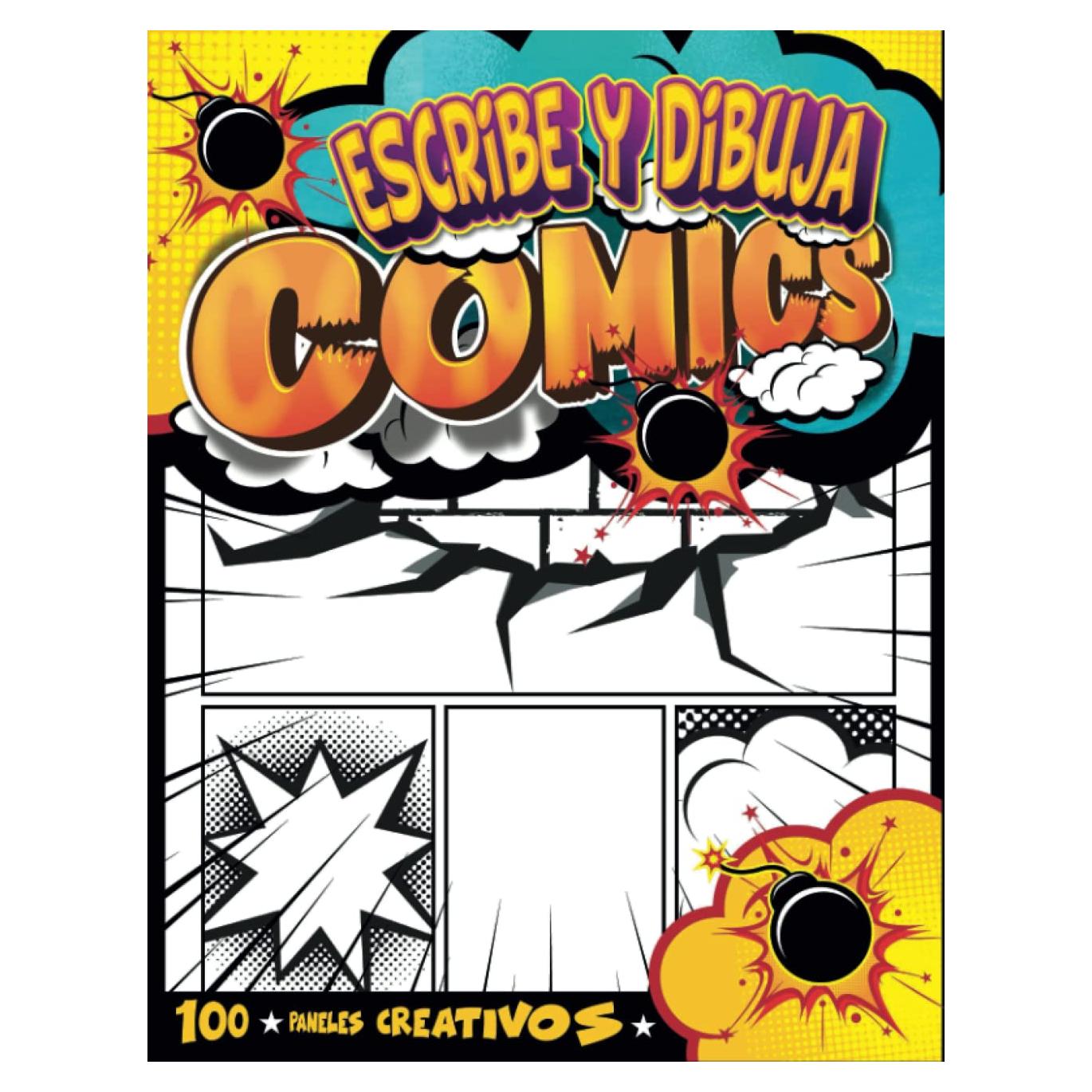 Cuaderno de Cómics en Blanco Dibuja Tus Propios Cómics A4