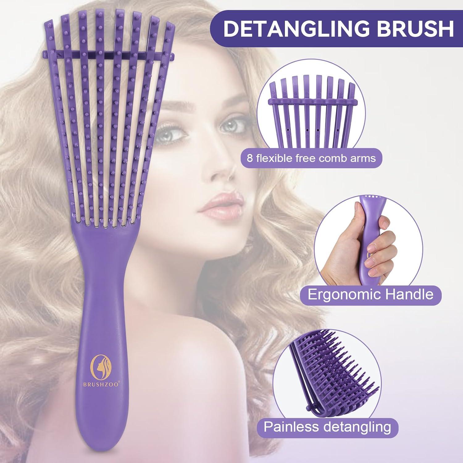 Juego de Cepillos para el Cabello BRUSHZOO - Púrpura