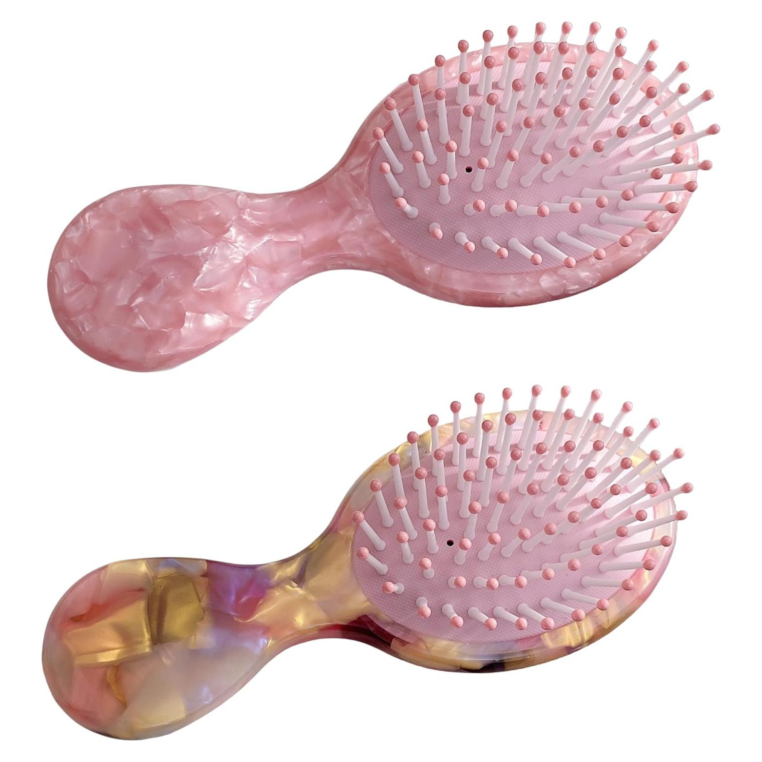 Cepillo Desenredante Mini Textention 2 Piezas Acetato de Celulosa