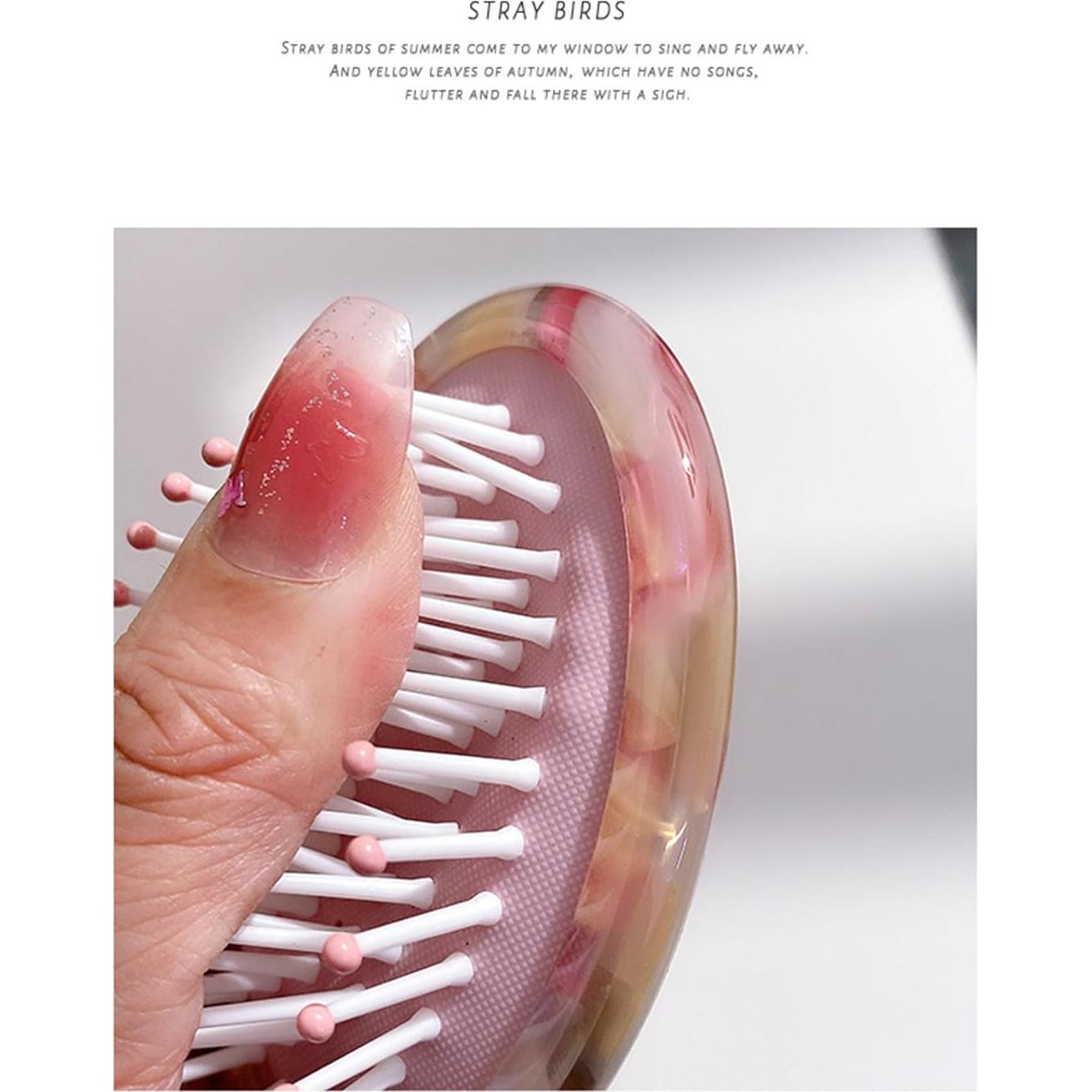 Cepillo Desenredante Mini Textention 2 Piezas Acetato de Celulosa