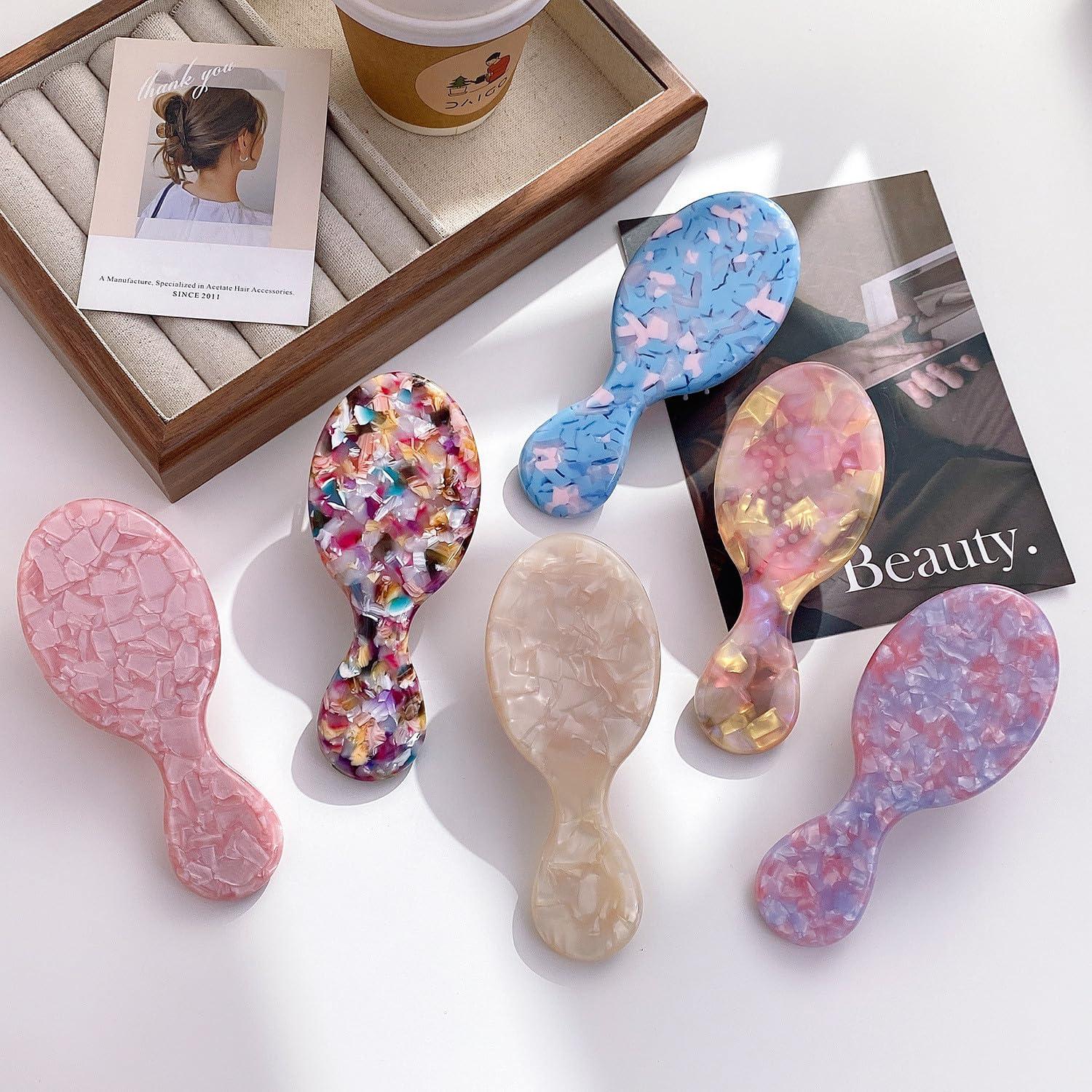 Cepillo Desenredante Mini Textention 2 Piezas Acetato de Celulosa