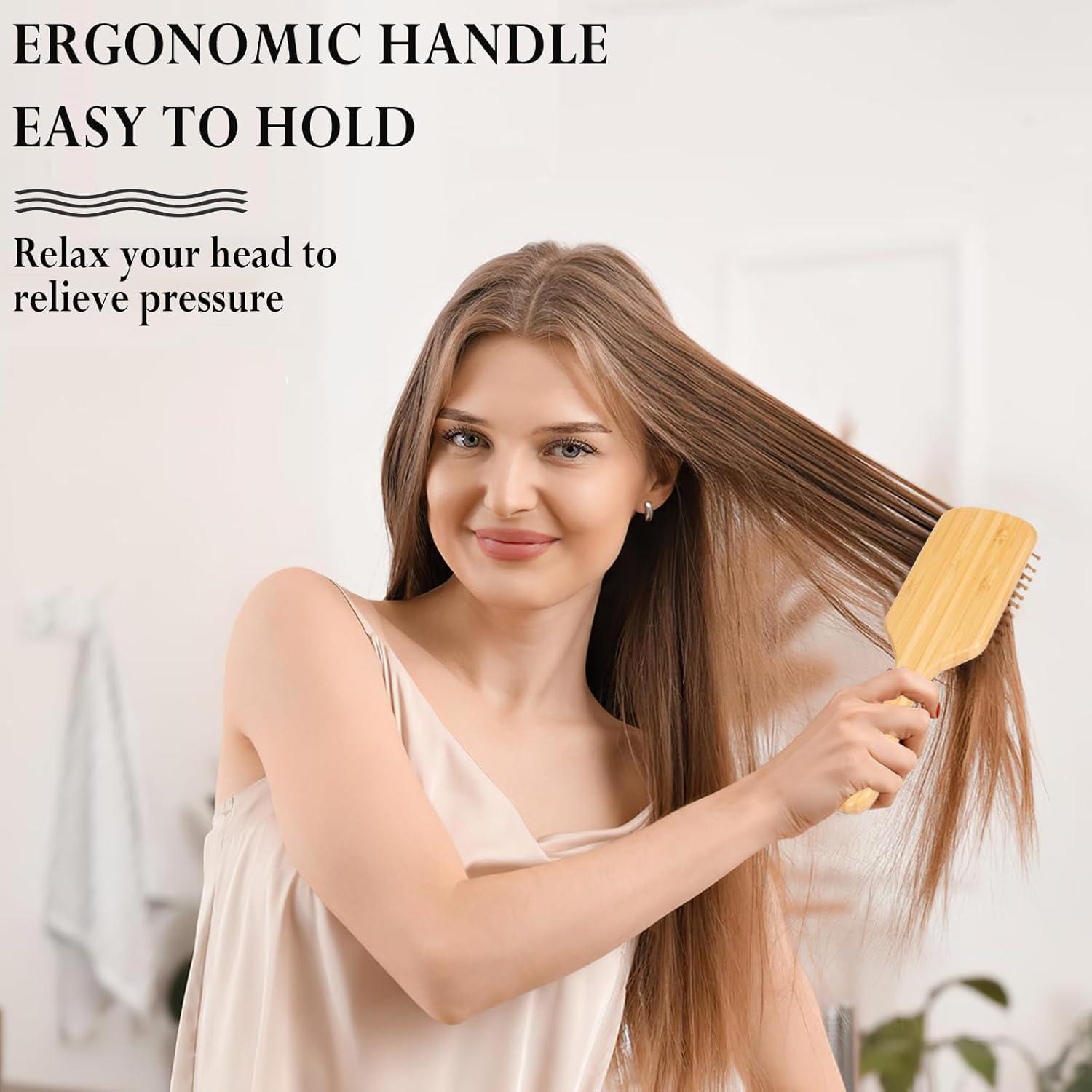 Cepillo de Bambú Adevwair para Crecimiento del Cabello 24.89cm