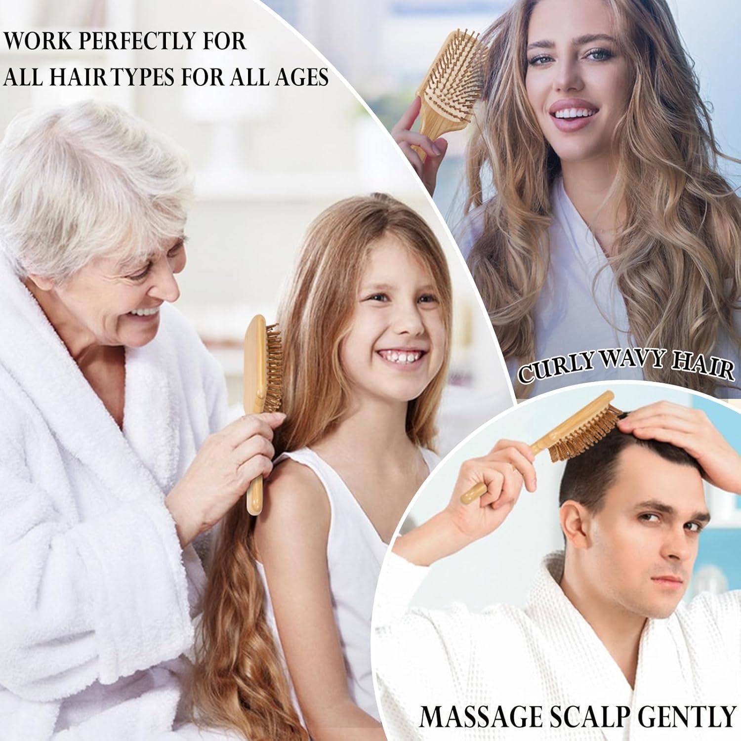 Cepillo de Bambú Adevwair para Crecimiento del Cabello 24.89cm