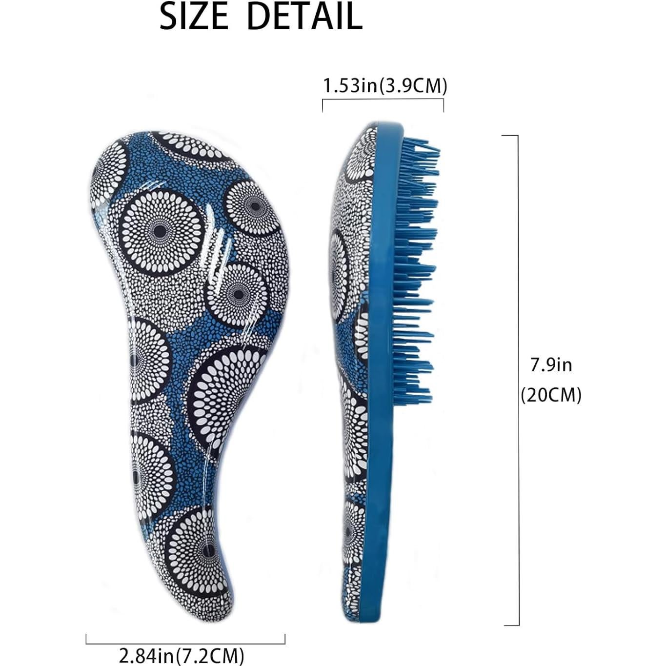 Cepillo Desenredante Ergonómico KISMETICS Azul 22x9.8cm