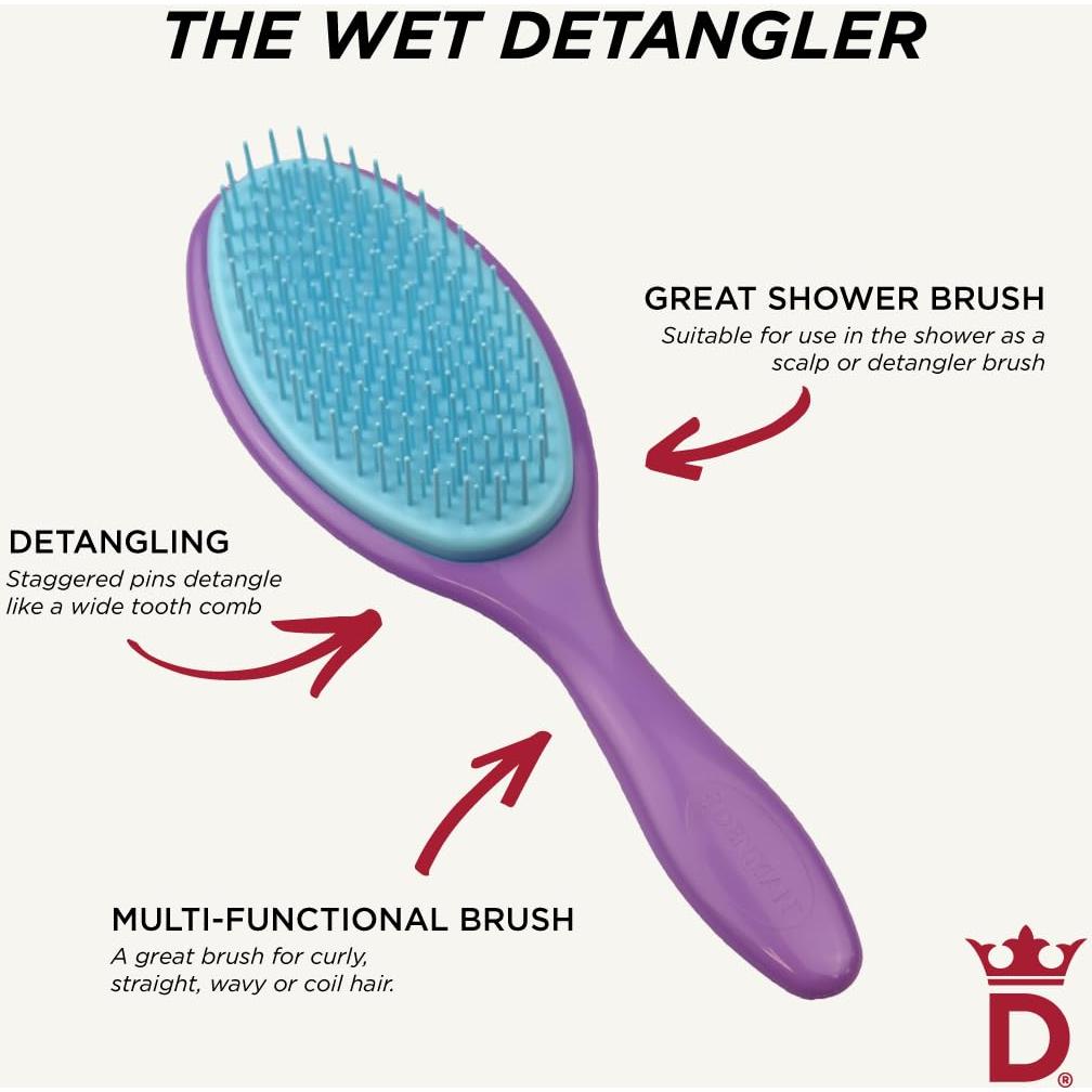 Cepillo Desenredante Húmedo Denman D95 para Todo Tipo de Cabello