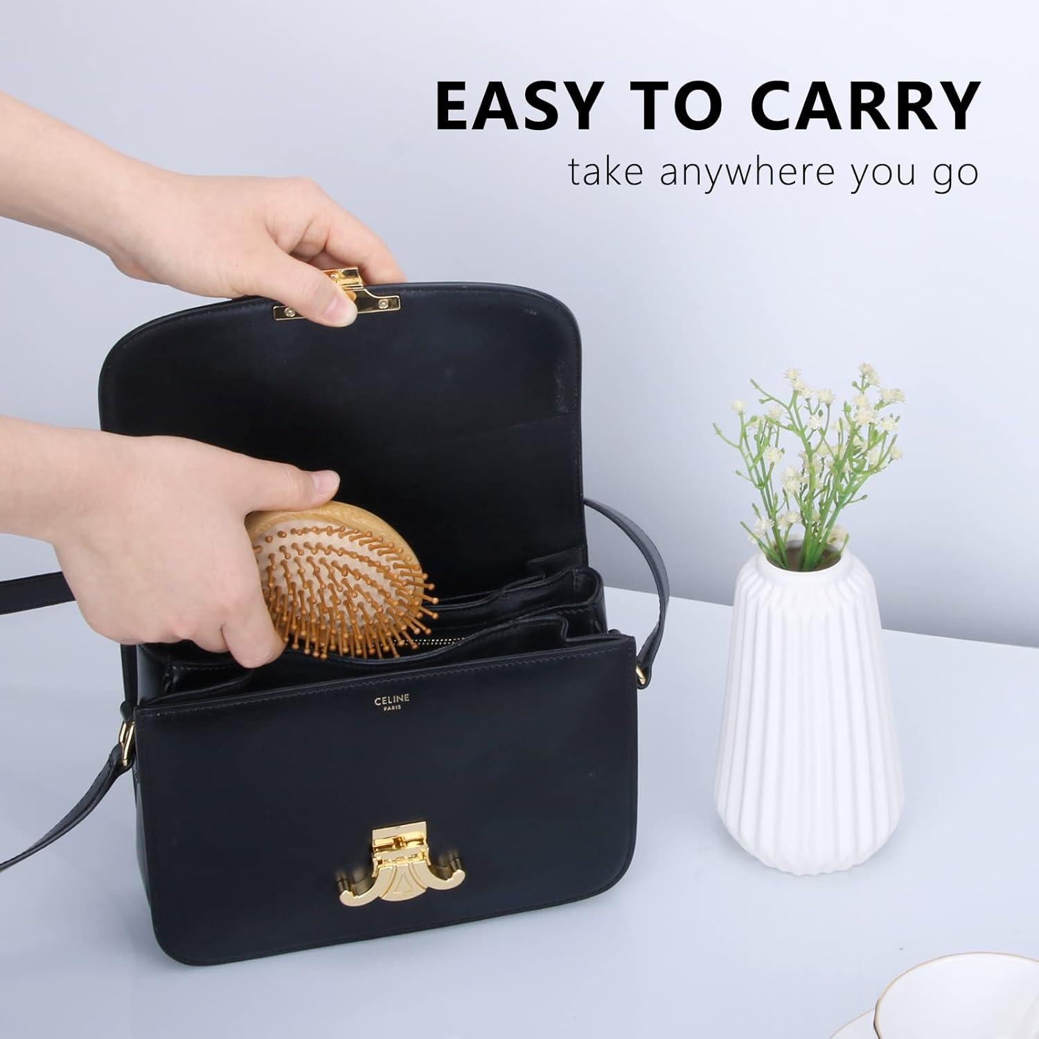 Cepillo de Pelo de Bambú Natural Sin Mango Combetter 10.8x7.2cm