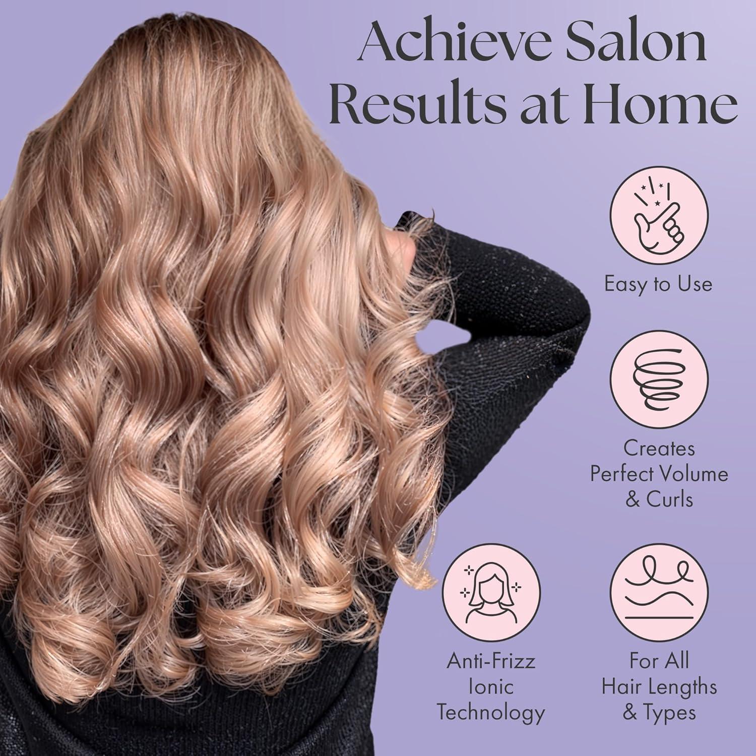 Juego de Cepillos Redondos Lily England - 4 Piezas para Secado Voluminoso