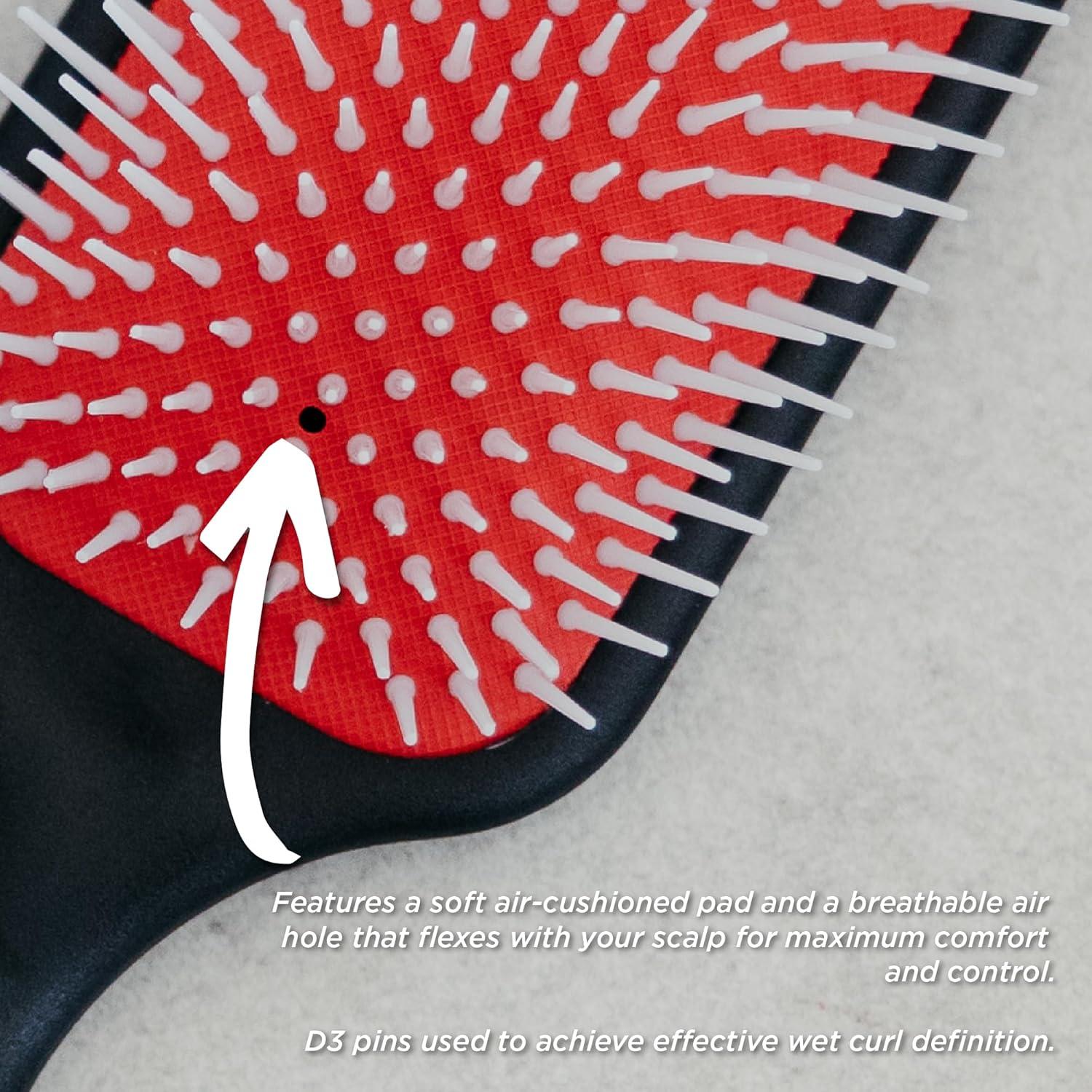 Cepillo Paddle Desenredante Denman P038SBLK - Cabello Húmedo y Seco