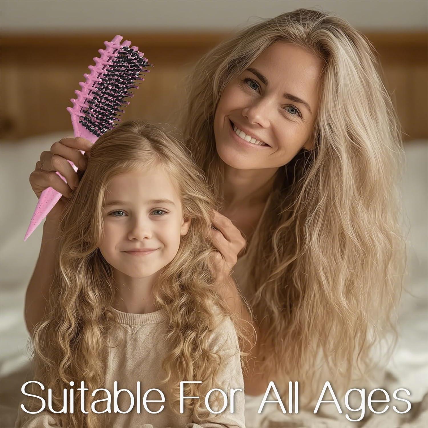 Cepillo Definidor de Rizos Tcsxady Rosa 26cm - Antifrizz