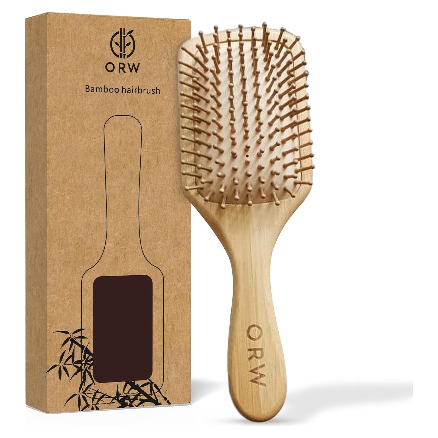 Cepillo Desenredante Grande de Bambú ORW Oren's - Ecológico y Ergonómico