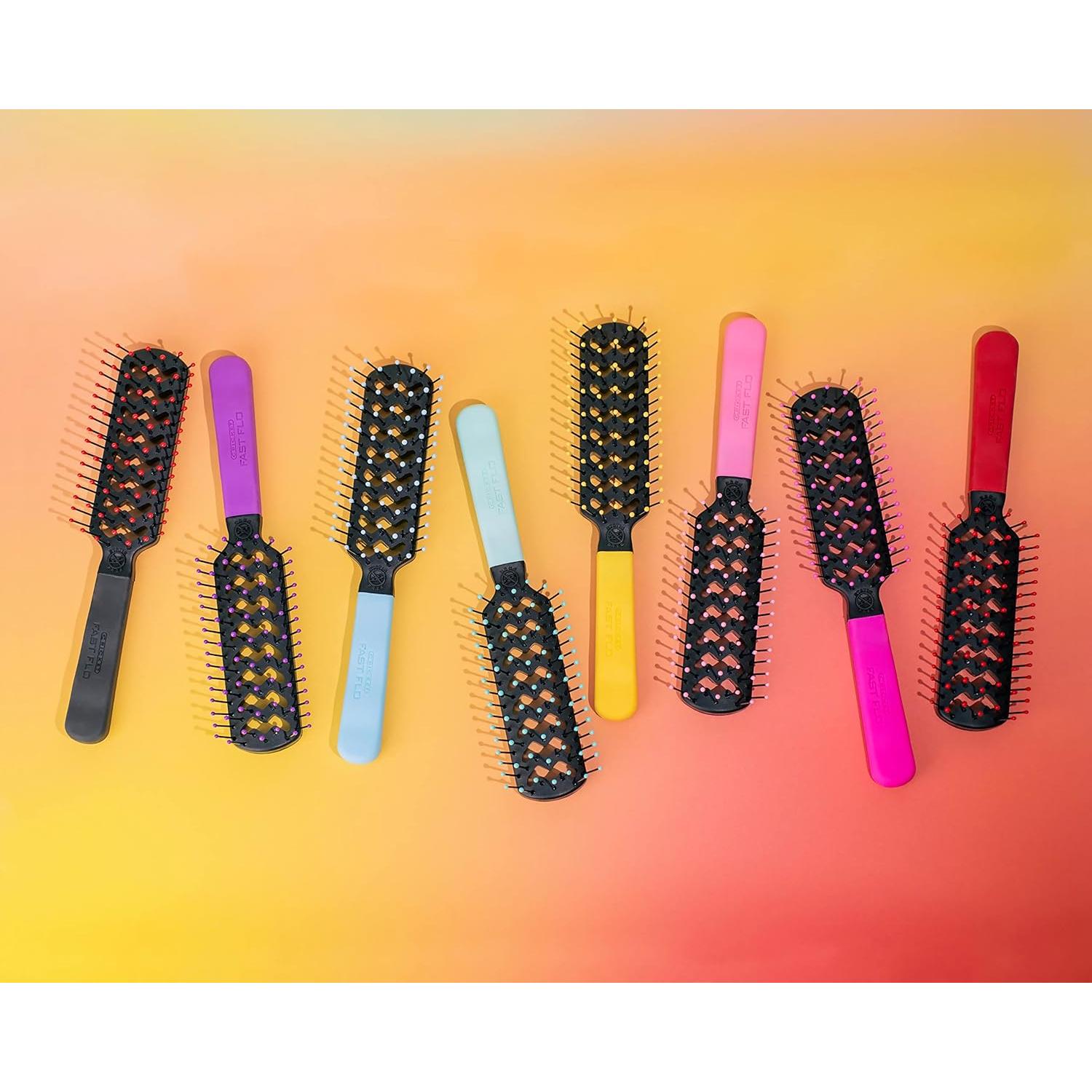 Cepillo de Pelo Ventilado Cricket Hapi Paddle Antiestático Azul