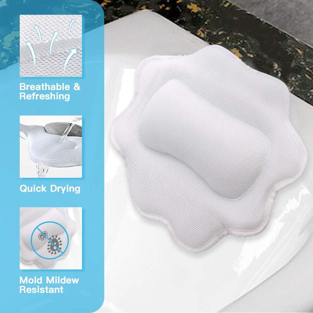 Almohada de Baño B BEAUTYBABY con Ventosas Antideslizantes