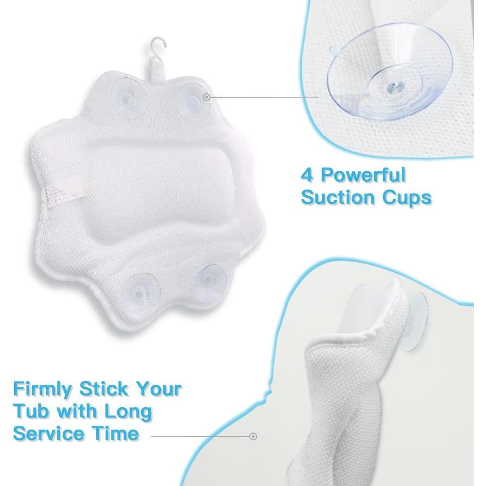 Almohada de Baño B BEAUTYBABY con Ventosas Antideslizantes