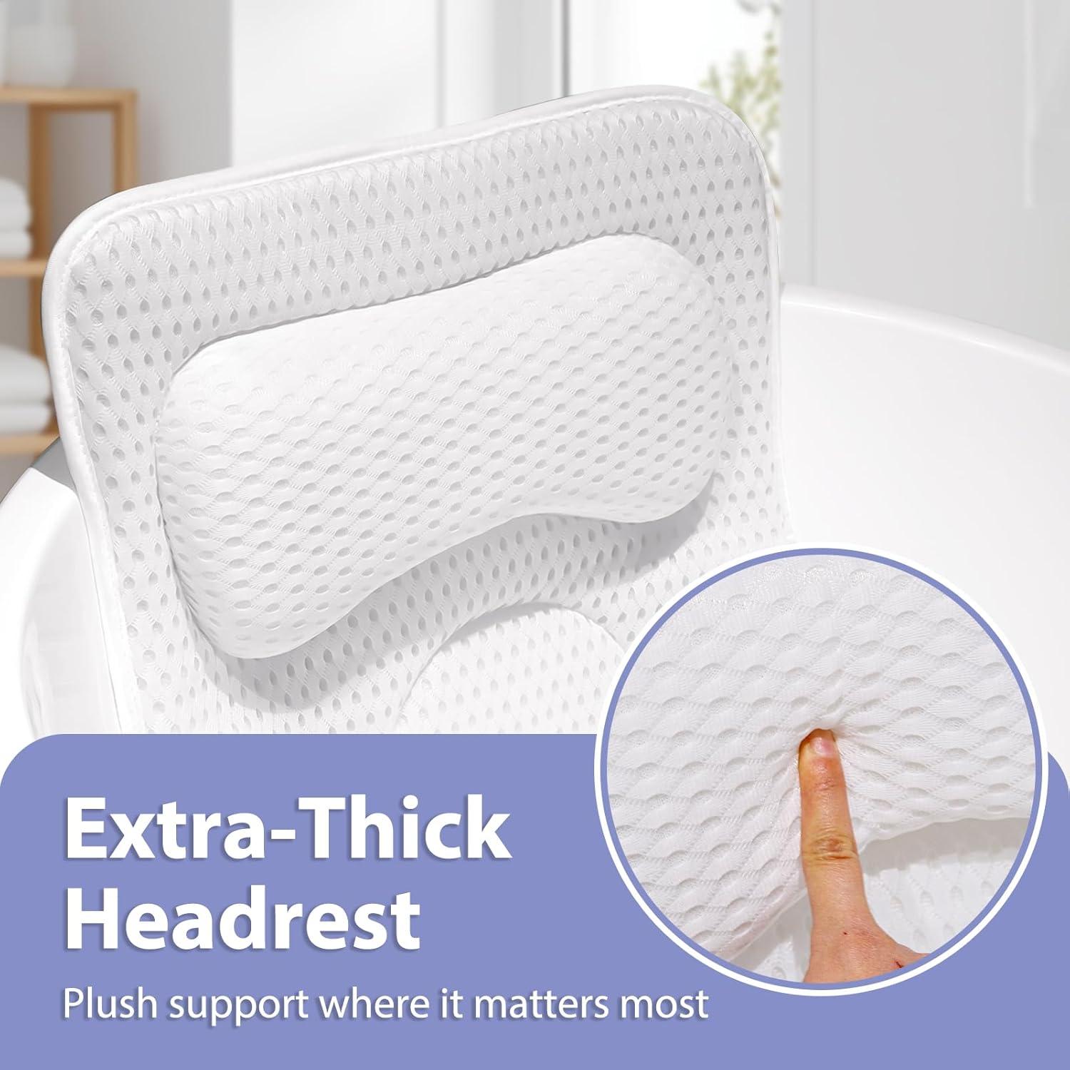 Almohada de Baño Completo Poemland con 168 Ventosas Antideslizantes