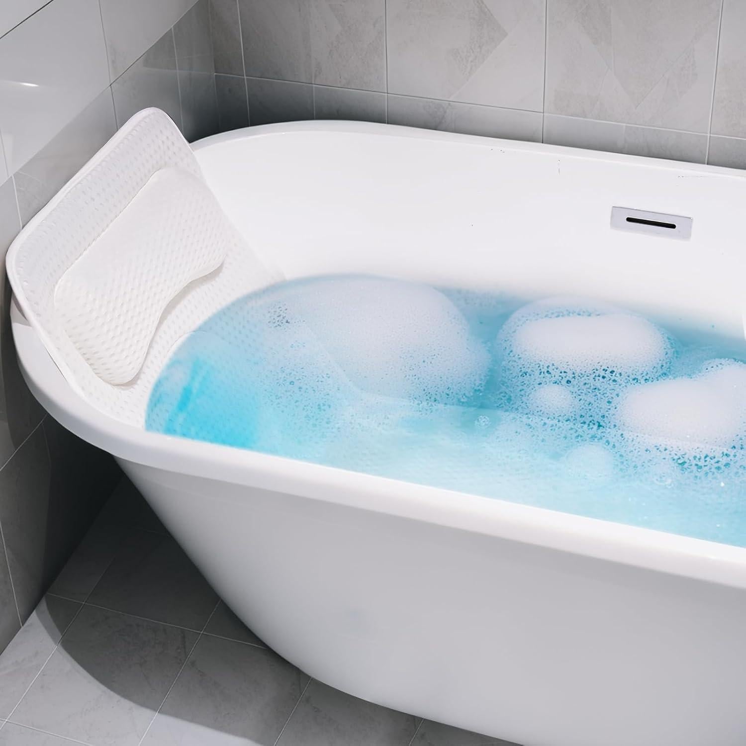 Almohada de Baño Completo Poemland con 168 Ventosas Antideslizantes