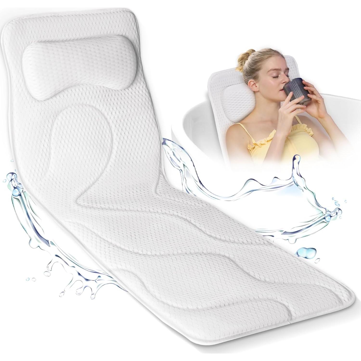 Almohada de Baño Completo Poemland con 168 Ventosas Antideslizantes