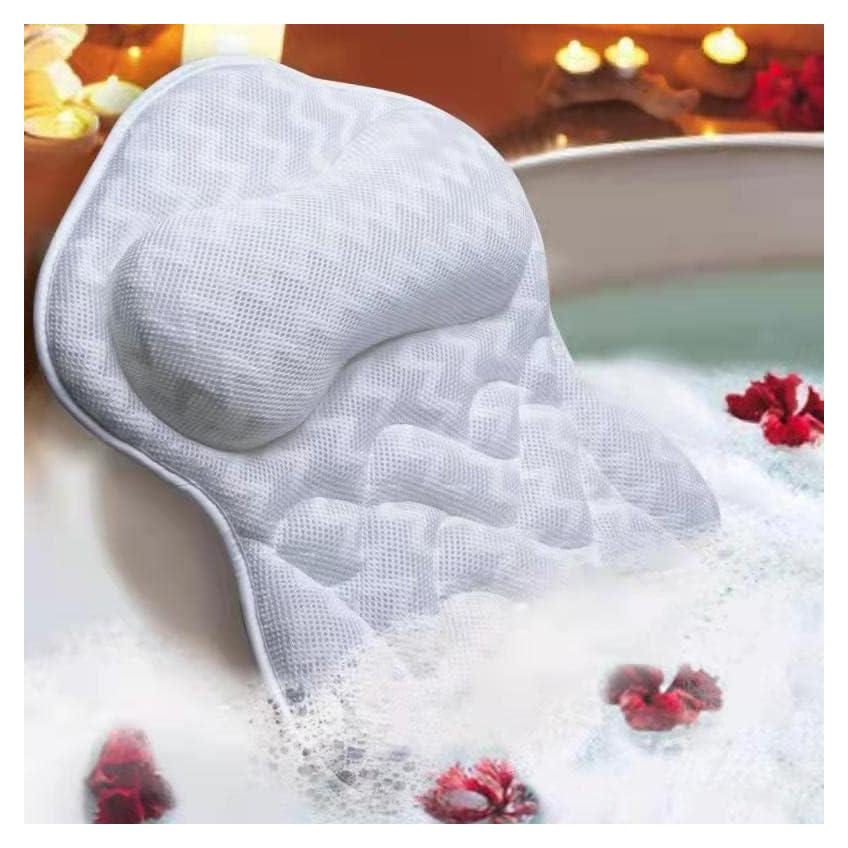 Almohada de Baño Fitheaven 3D AirMesh con Ventosas Antideslizantes