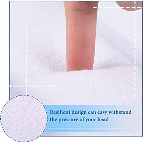 Almohada de baño inflable Jetec con ventosas y tela de rizo