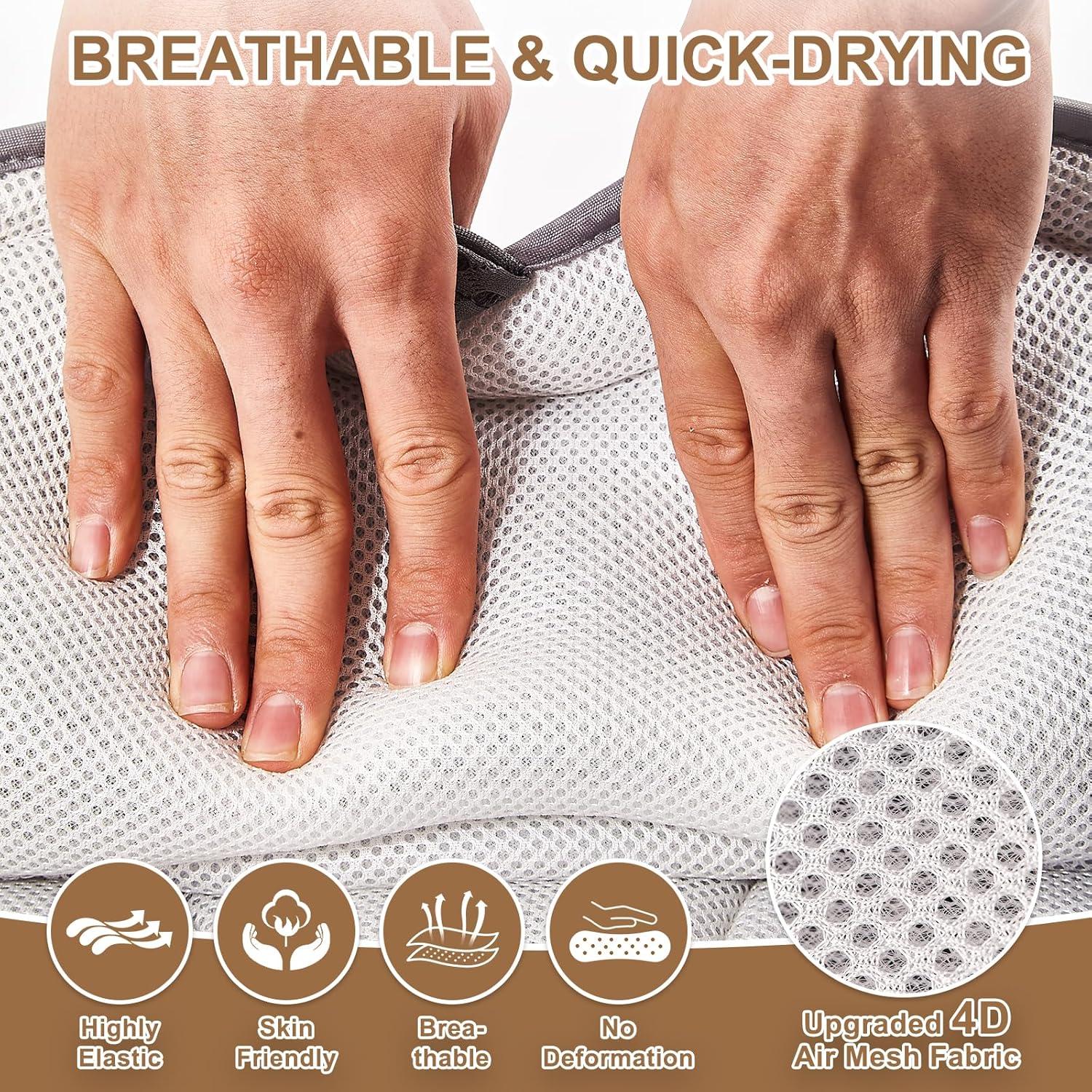 Almohada de Baño Iramoiri Ergonómica con Ventosas - Gris