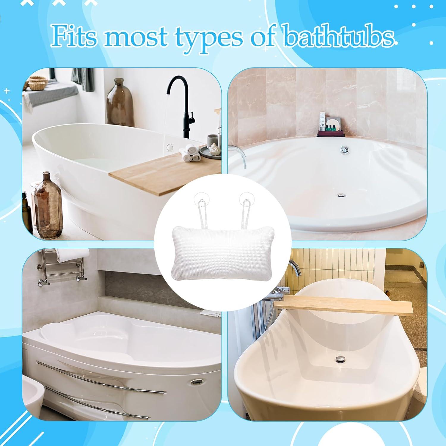 Almohada Inflable EORTA para Bañera con Ventosas 35x20cm