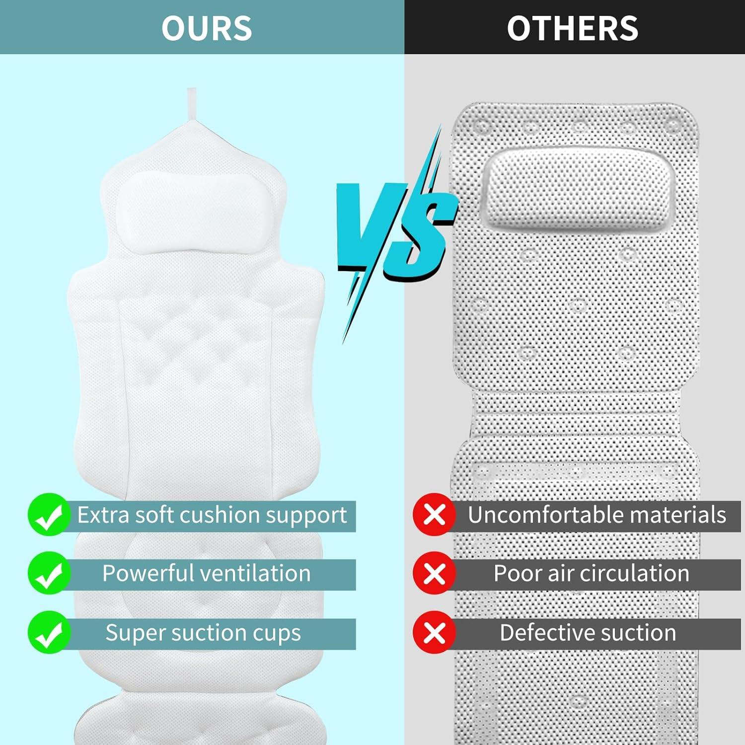 Almohada de Baño AOBIS de Cuerpo Completo 130x40.6cm