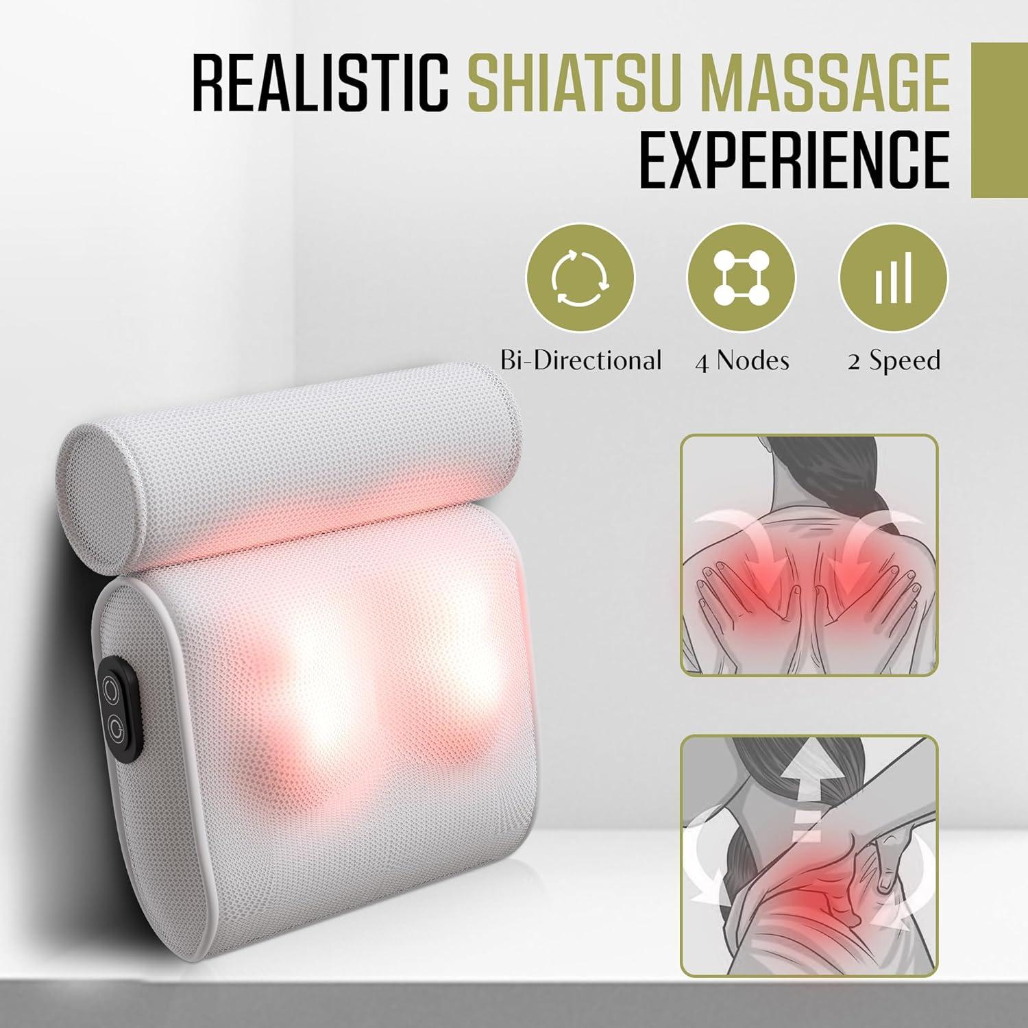 Almohada de Baño Masajeadora MONET IPX8 - Alivio Espalda y Cuello