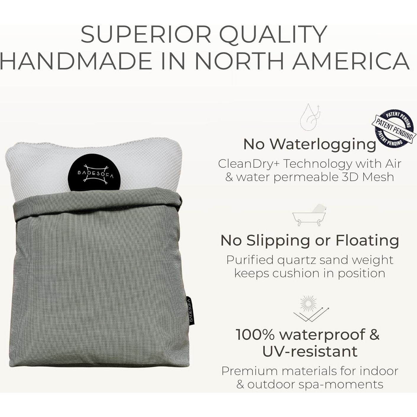 Cojín de Baño BADESOFA® Beige - Lujo y Secado Rápido