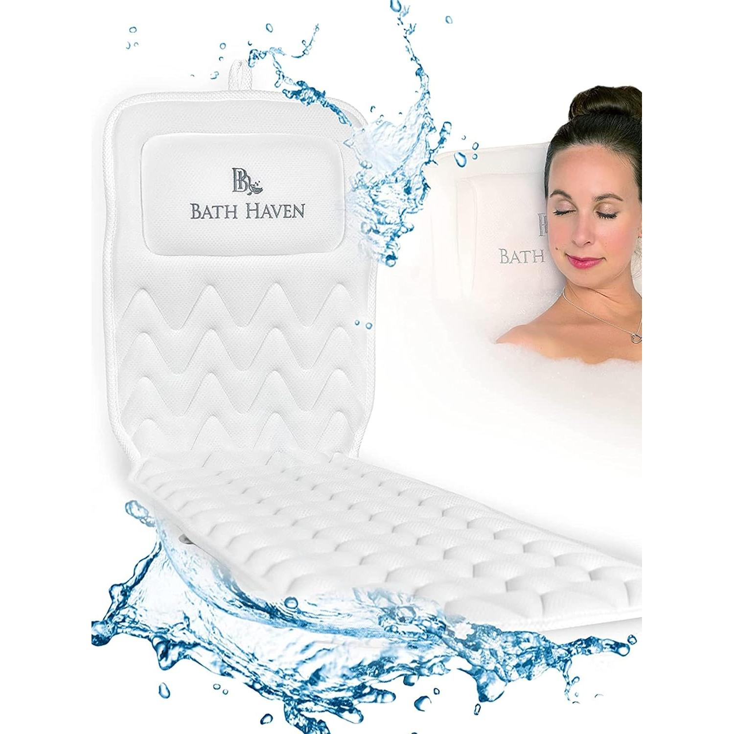 Almohada de Baño Bath Haven - Cojín de Spa 127x38 cm