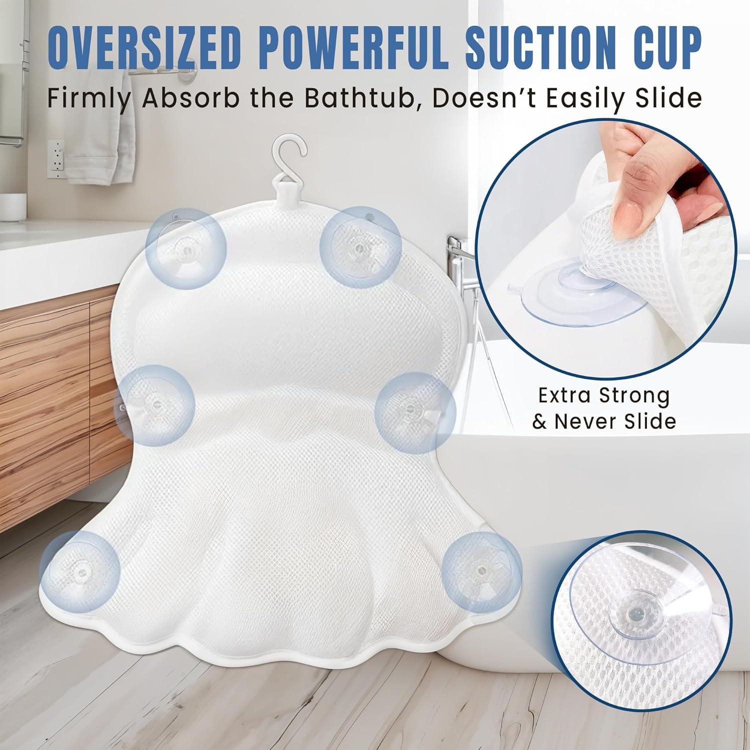 Almohada de Baño Antideslizante Pretty Evy - Ergonómica y Lujosa