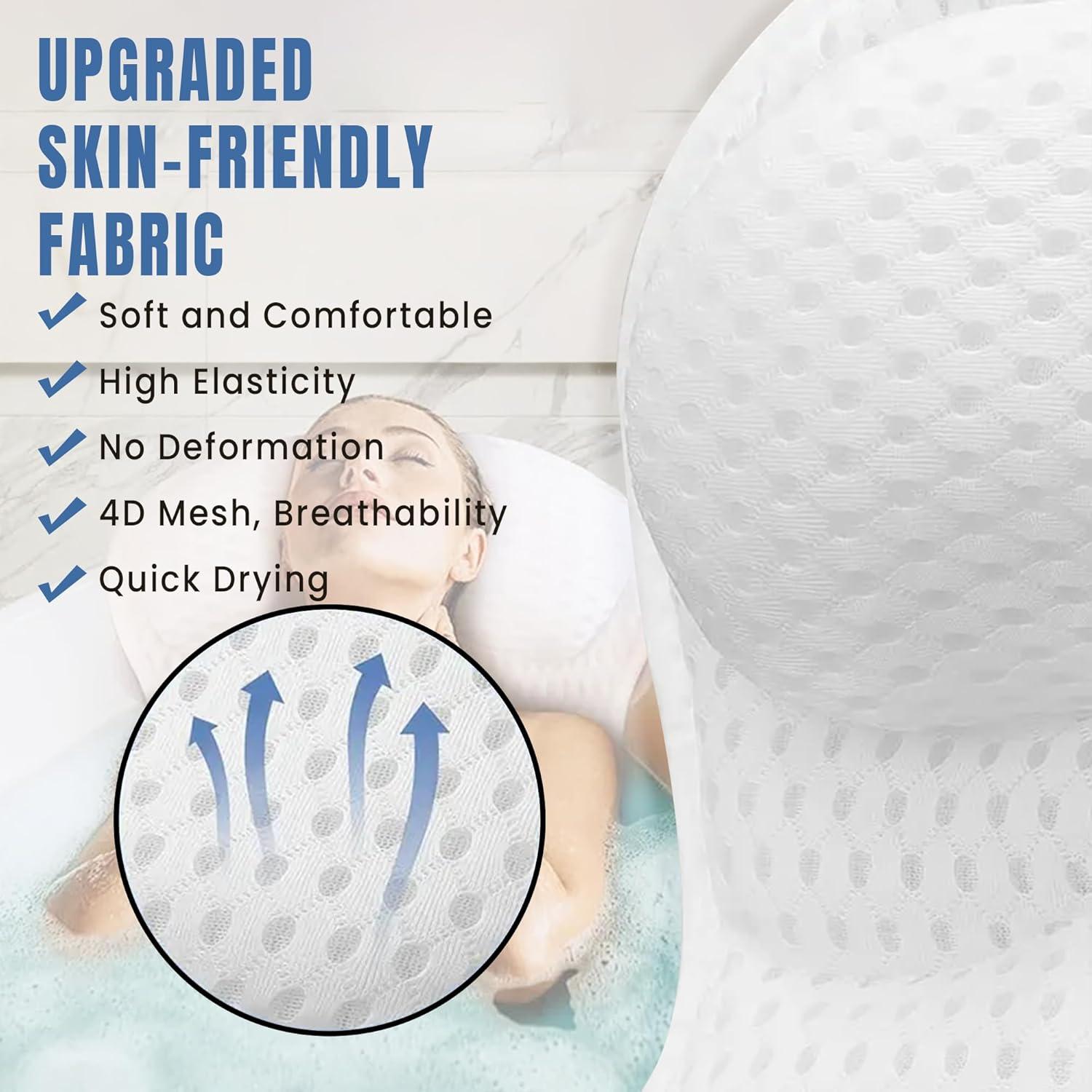 Almohada de Baño Antideslizante Pretty Evy - Ergonómica y Lujosa