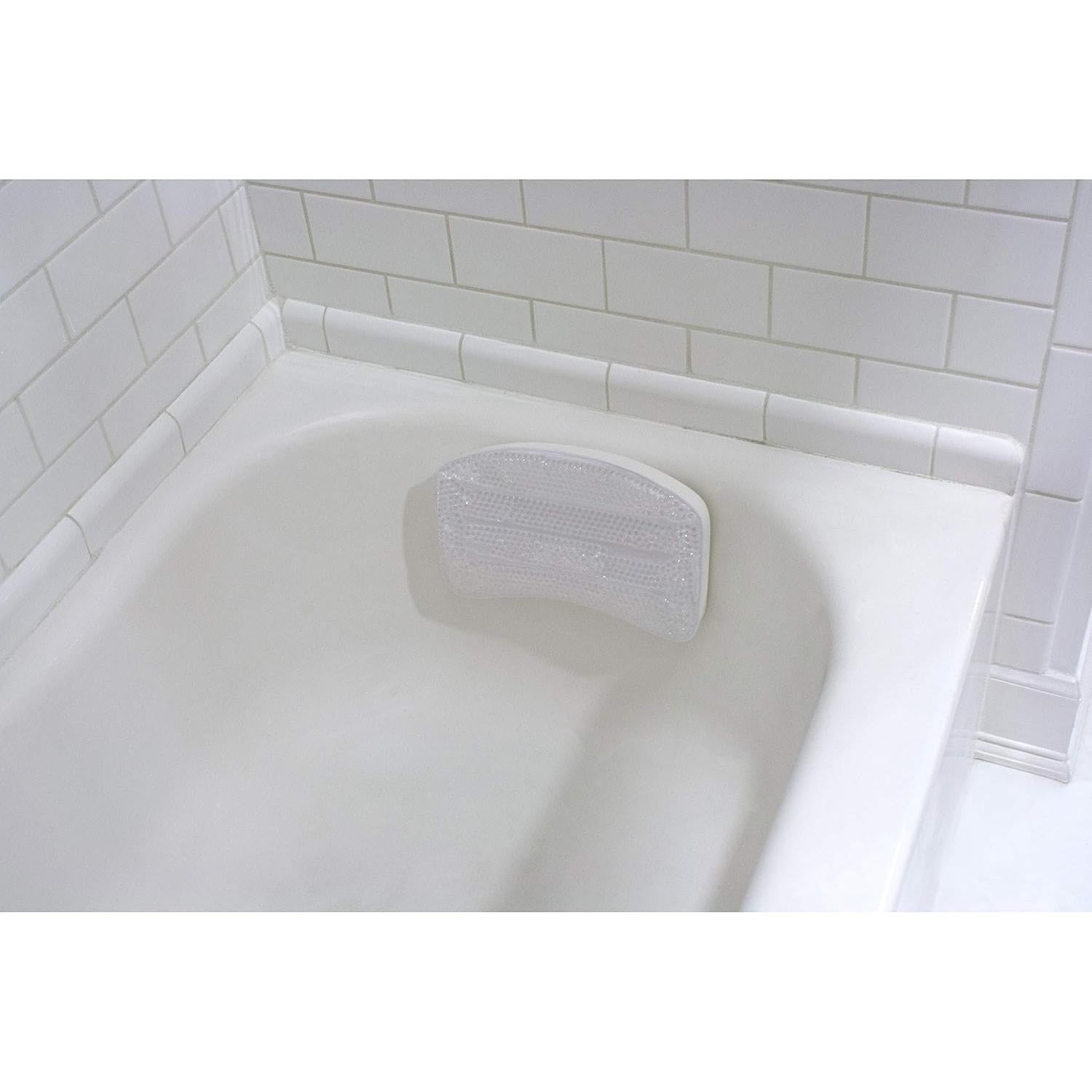 Almohada de Baño de Gel Enfriador Bath Bliss - Blanca