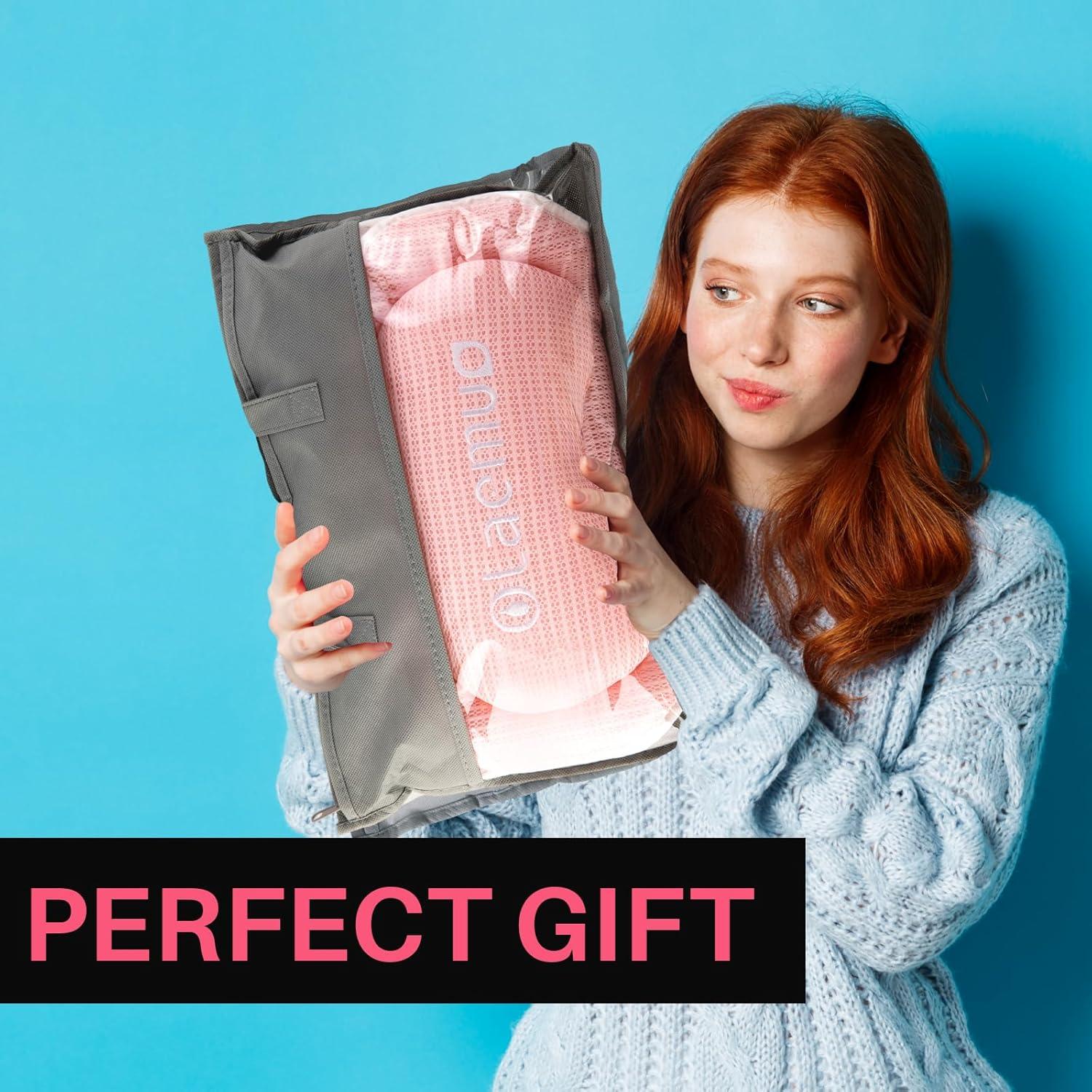 Almohada de Baño Ergonómica Olaemuo Rosa con Ventosas