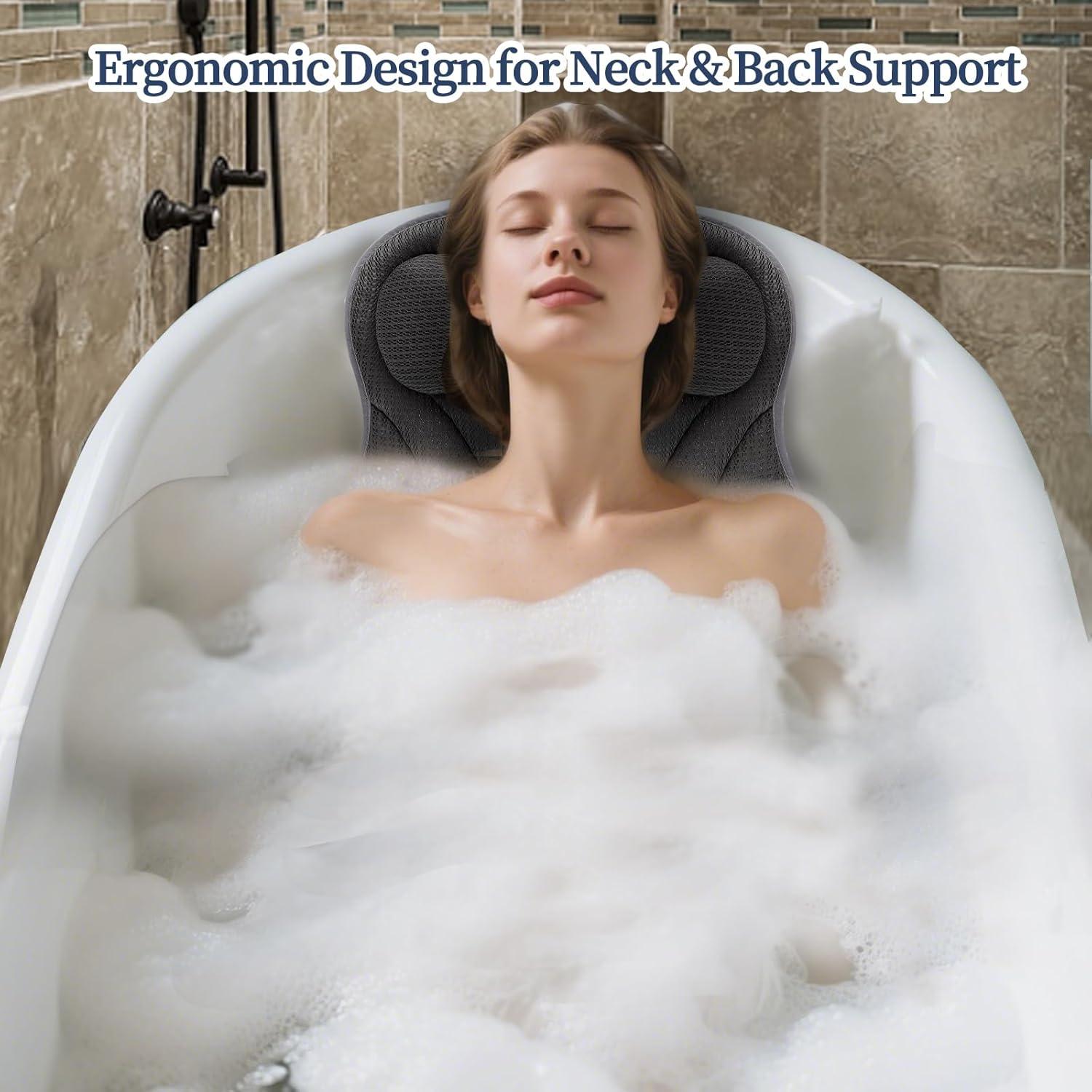 Almohada de Baño Mori-T Bear con Soporte para Cuello y Espalda