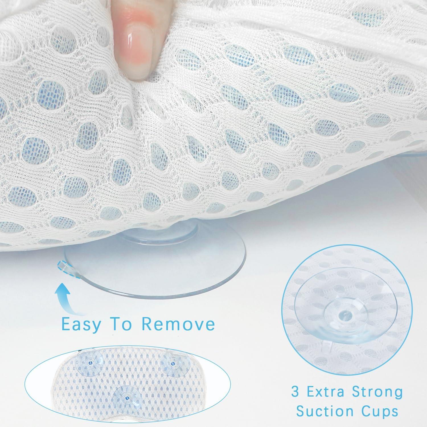 Almohada de Baño Anevna con Ventosas Antideslizantes - Malla 4D