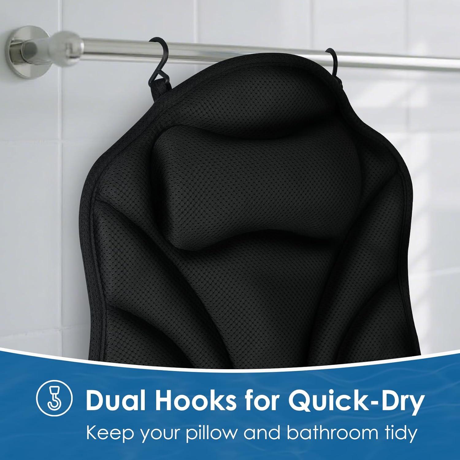 Almohada de Baño Ergonómica Atsuwell 51x17 cm con Ventosas