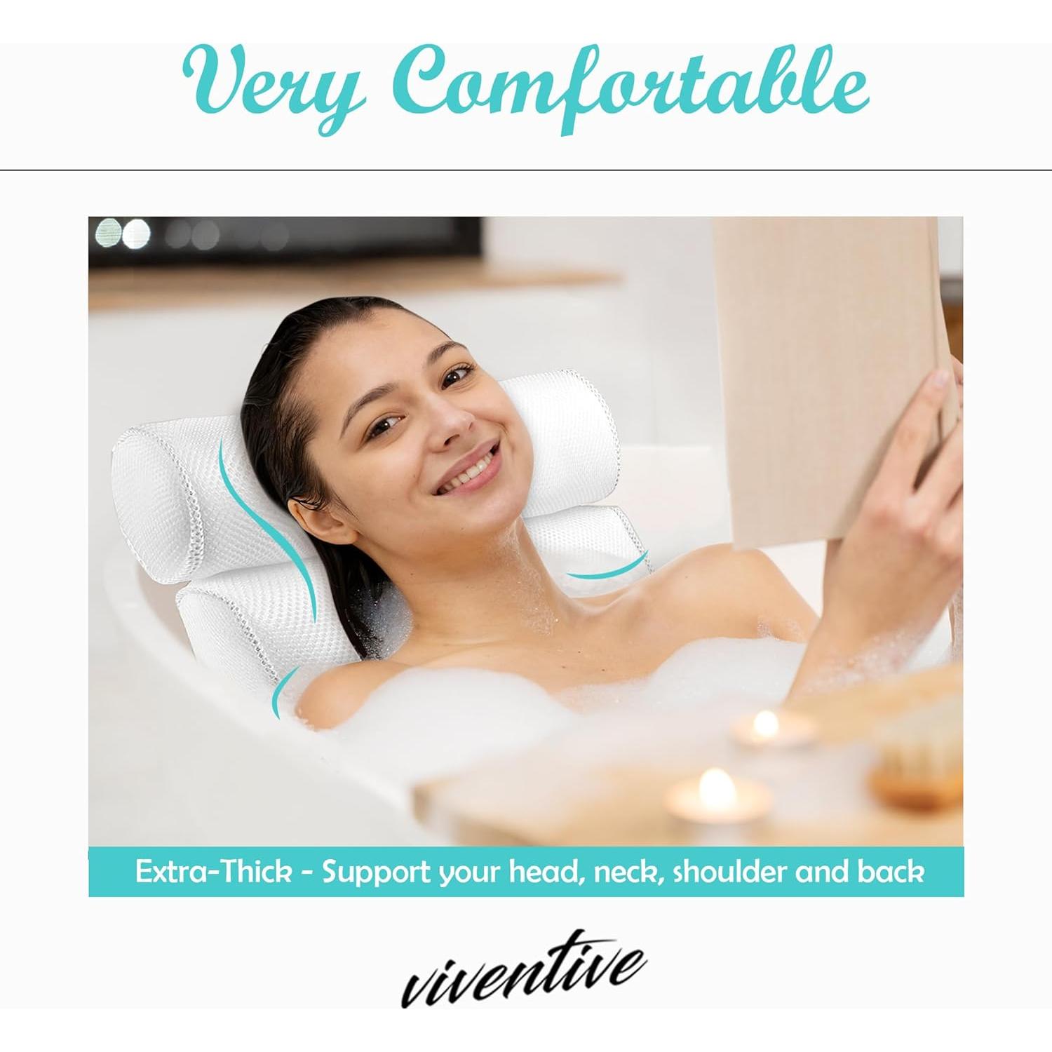 Almohada de Baño Viventive Antideslizante 35.5x33cm