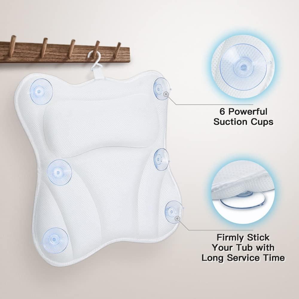 Almohada de Baño B BEAUTYBABY 4D con Ventosas Antideslizantes