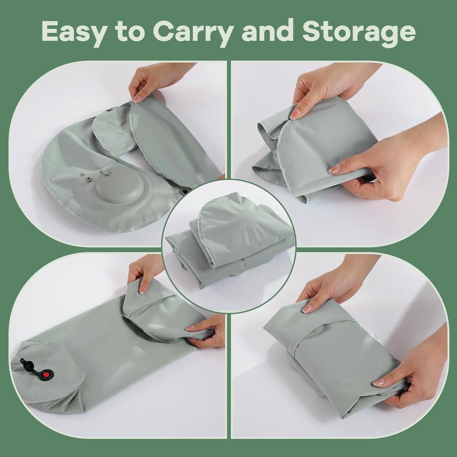 Almohadas Inflables de Baño MABOZOO 2 Pcs Soporte Completo