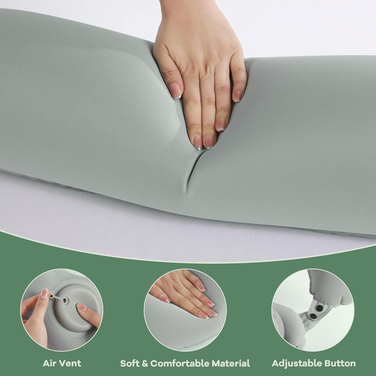 Almohadas Inflables de Baño MABOZOO 2 Pcs Soporte Completo