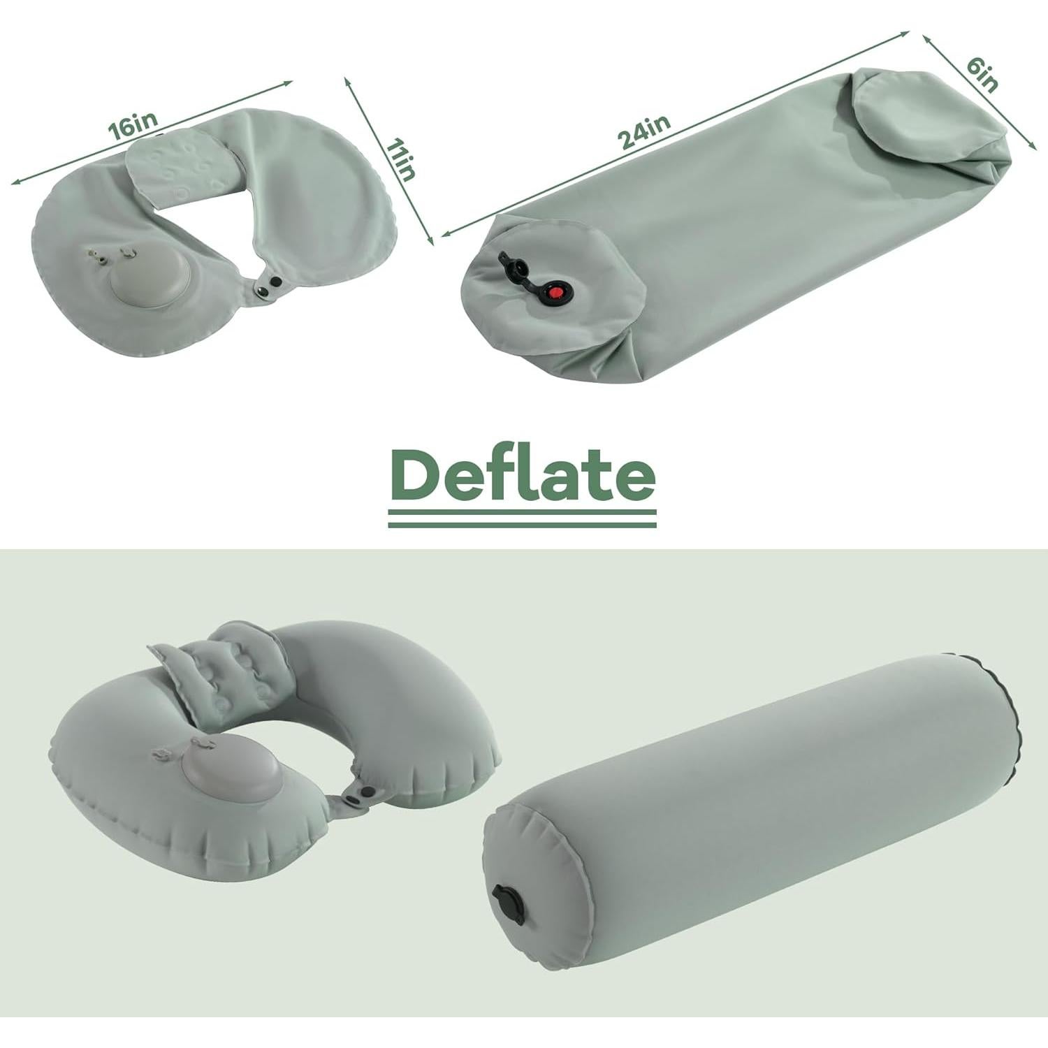 Almohadas Inflables de Baño MABOZOO 2 Pcs Soporte Completo