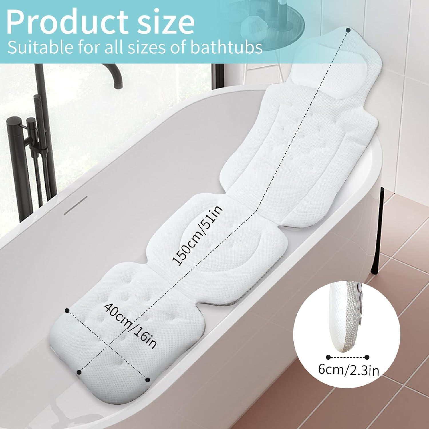 Almohada de Baño AOBIS de Cuerpo Completo 129.54x43.18cm